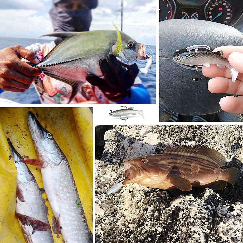 SET OF SPINNING LURES 8 cm PIKE ZANDER GIFT FOR ANGLER Fishing method spinning