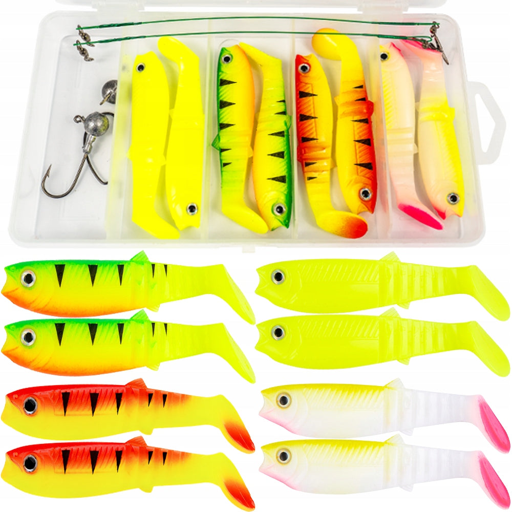 SET OF SPINNING LURES 8CM SAHIDO KILLER STRIKE NEON SET 13 PCS