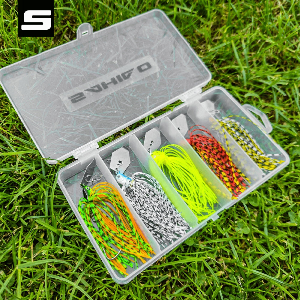 SET OF SPINNING LURES Sahido RANCOR CHATTERBAIT SET 10G PIKE Size 10