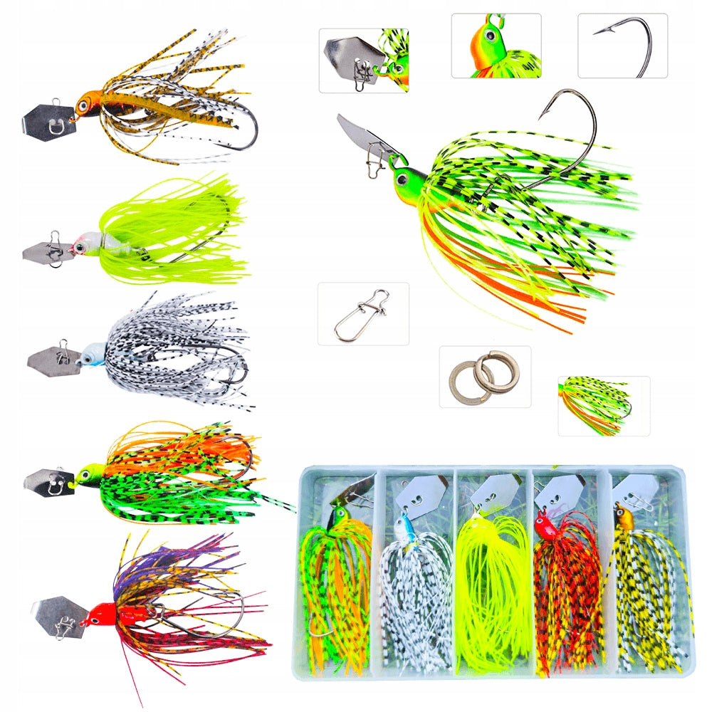 SET OF SPINNING LURES Sahido RANCOR CHATTERBAIT SET 10G PIKE