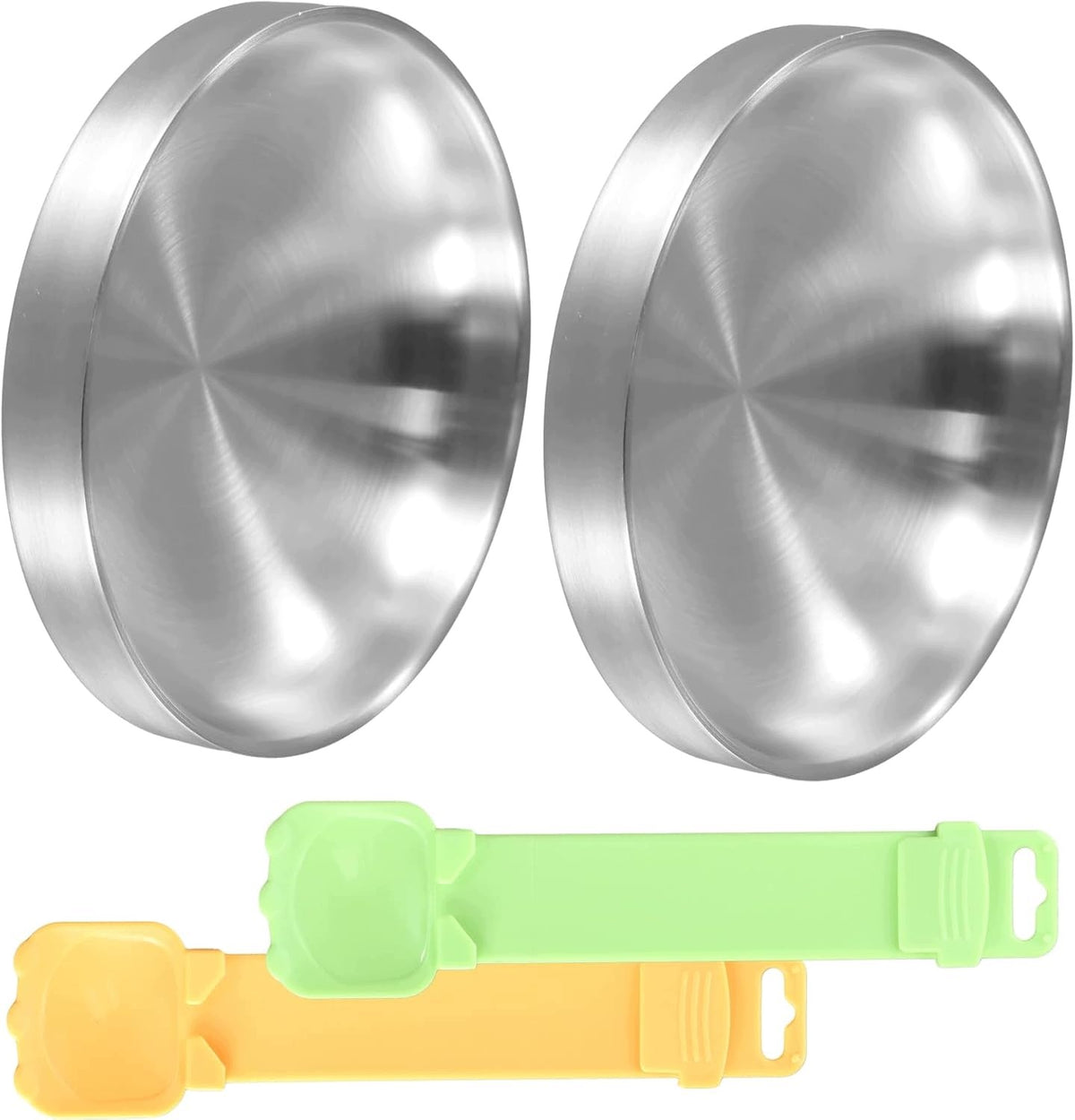 SET OF STAINLESS STEEL CAT BOWLS 304 2 PCS WITH SPOONS Brand no brand