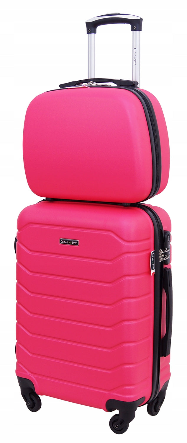 SET OF SUITCASES 2in1 SUITCASE ON WHEELS + CASE GRAVITT 931 WIZZAIR Depth (shorter edge) 22 cm