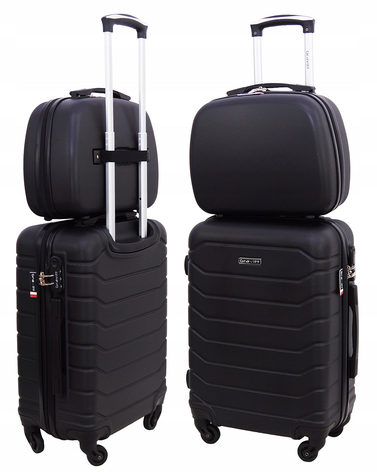 SET OF SUITCASES 2in1 SUITCASE ON WHEELS + CASE GRAVITT 931 WIZZAIR