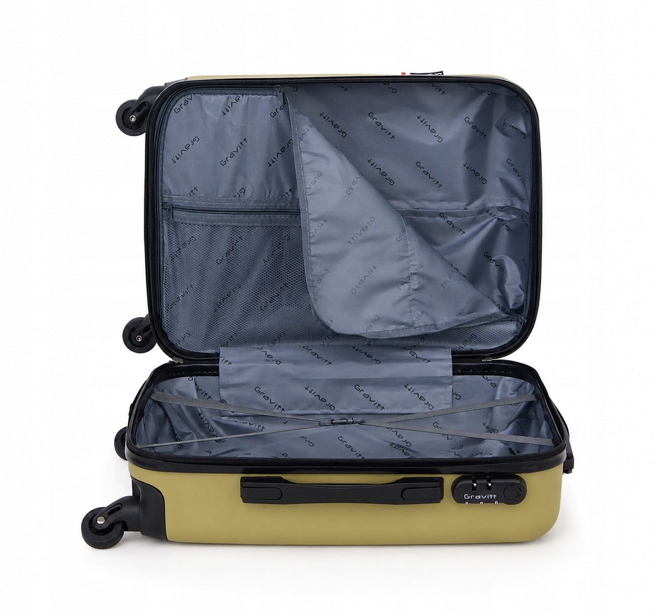 SET OF SUITCASES 2in1 TRAVEL SUITCASE ON WHEELS + CHEST GRAVITT 602 Brand Gravitt