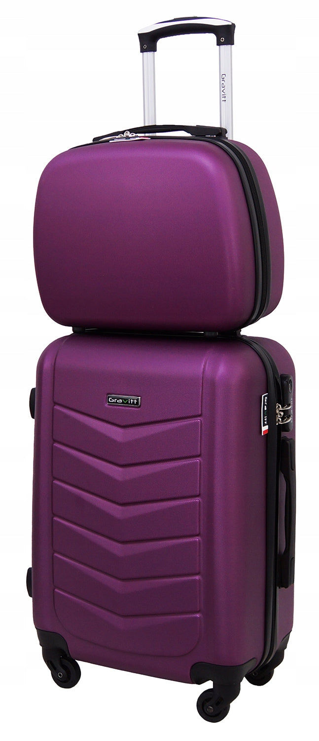 SET OF SUITCASES 2in1 TRAVEL SUITCASE ON WHEELS + CHEST GRAVITT 602 Manufacturer code 602/MK/MIX