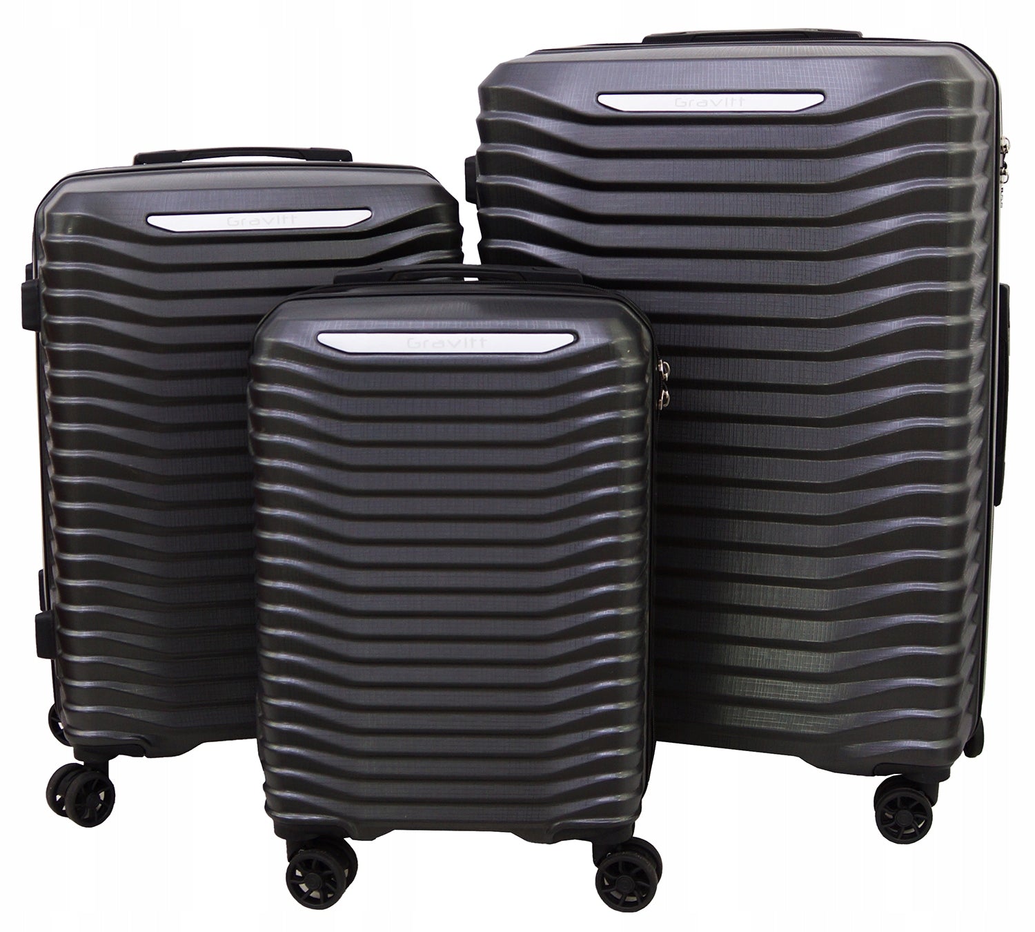 SET OF SUITCASES 3in1 TRAVEL SUITCASE ON WHEELS GRAVITT POLYCARBON 011