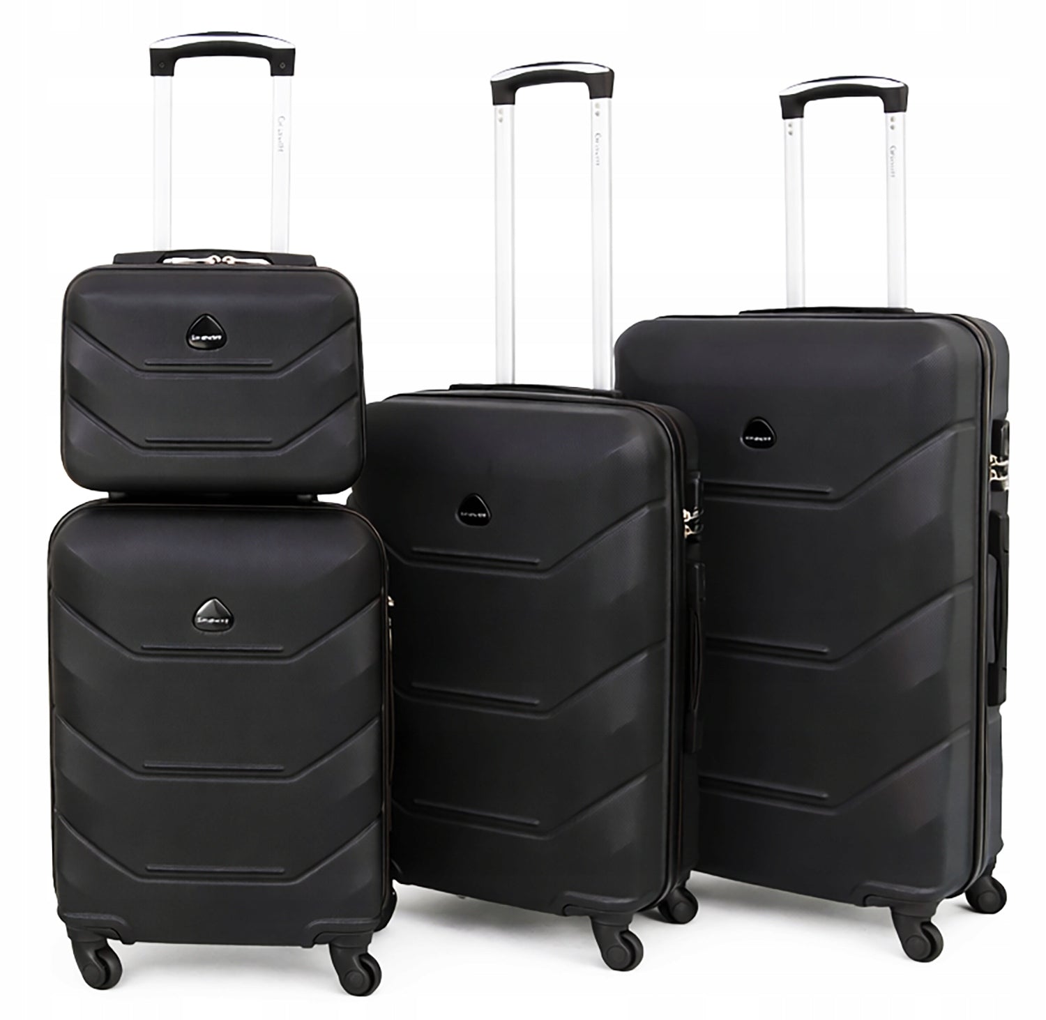 SET OF SUITCASES 4in1 TRAVEL SUITCASE ON WHEELS GRAVITT 955 Height 73 cm