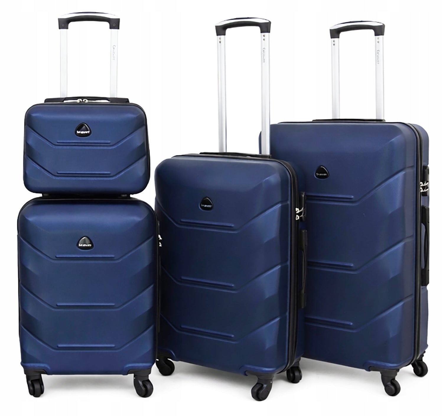 SET OF SUITCASES 4in1 TRAVEL SUITCASE ON WHEELS GRAVITT 955