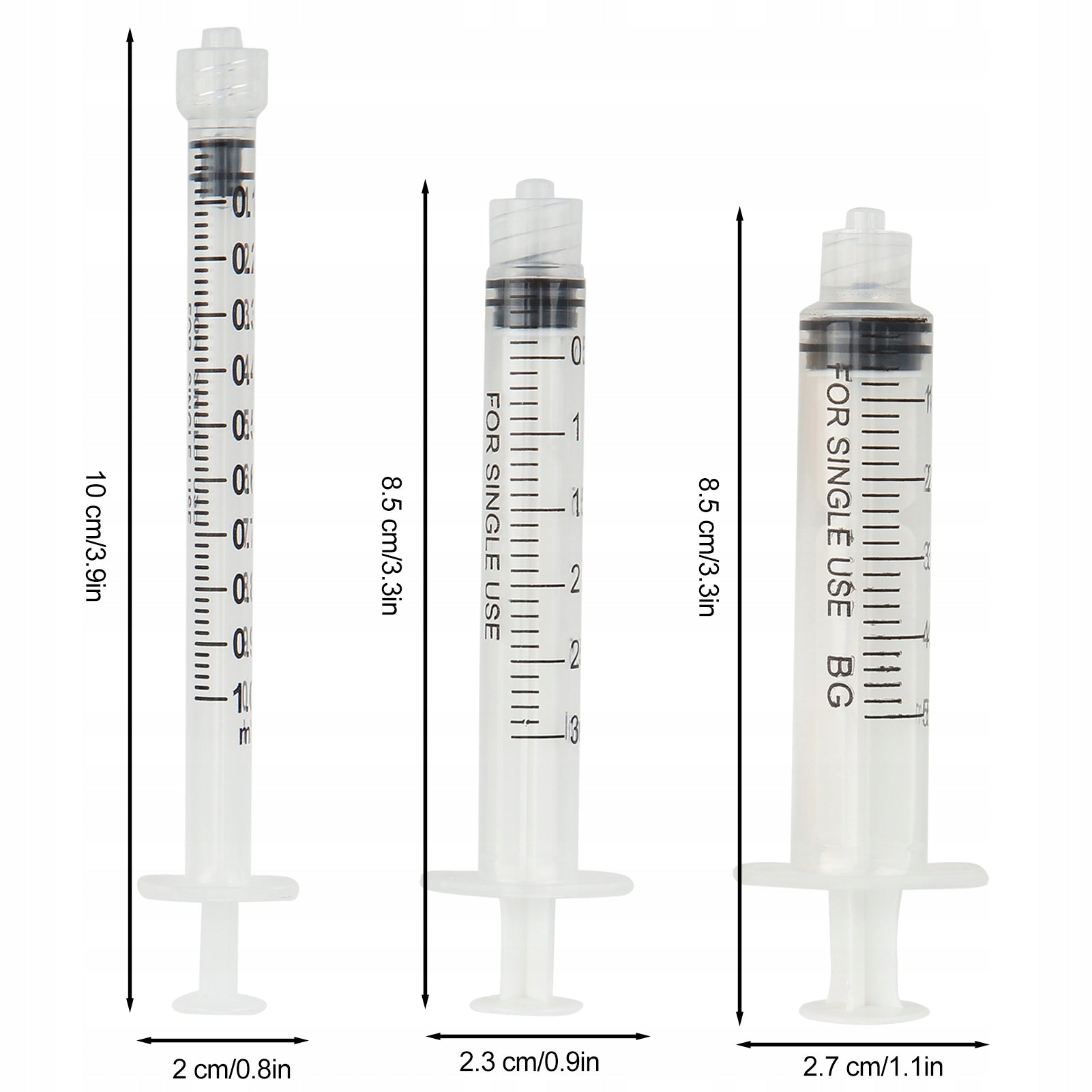 SET OF SYRINGES FOR FEEDING KITTENS PUPPIES SYRINGES WITH PACIFIERS Color white