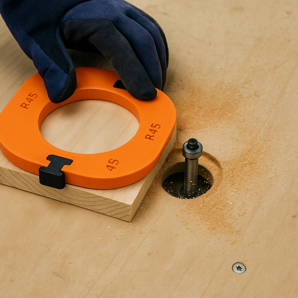 SET OF TEMPLATES FOR MILLING CORNERS R5–R50|SPINDLE MILLING MACHINE Packaging status original