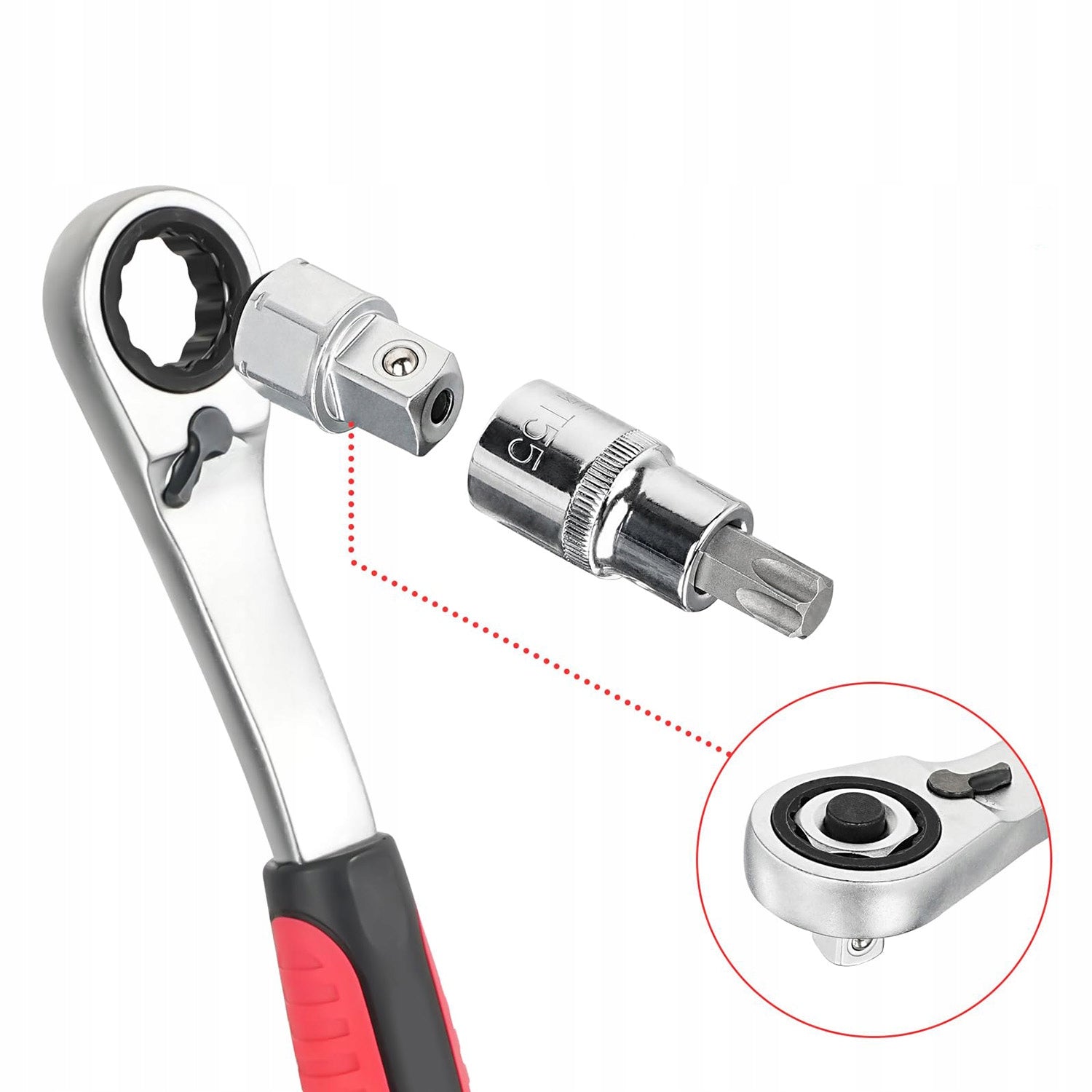 SET OF THROUGH SPLINE SOCKETS 1/2'' 3/8'' 17el 10-24MM SET Brand no brand