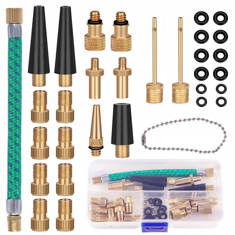 SET OF TIP ADAPTERS FOR BICYCLE PUMPING WHEELS TIRES VALVES 32 el