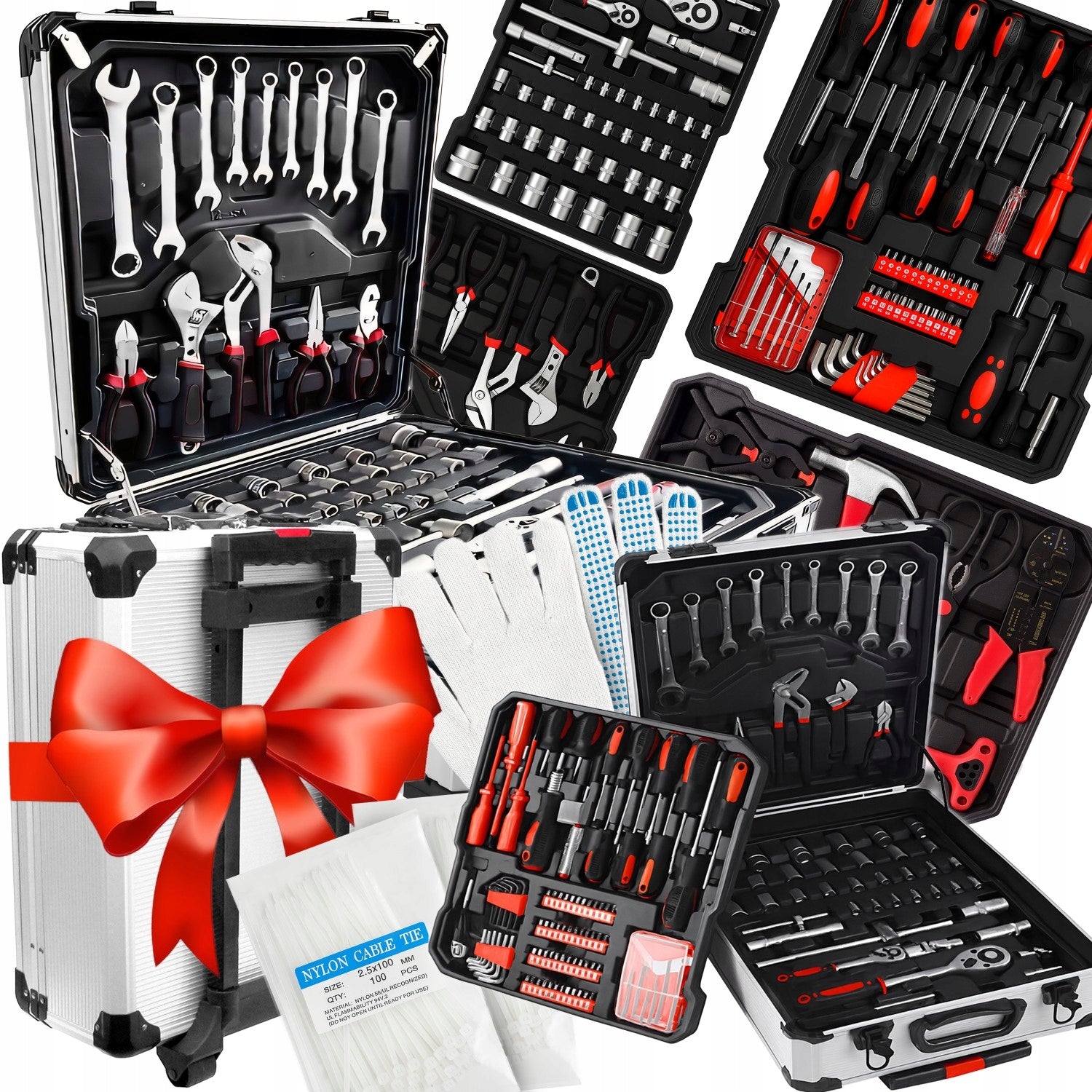 SET OF TOOLS AND KEYS TOOL CASE KEYS 1000 ELEMENTS LARGE XXL