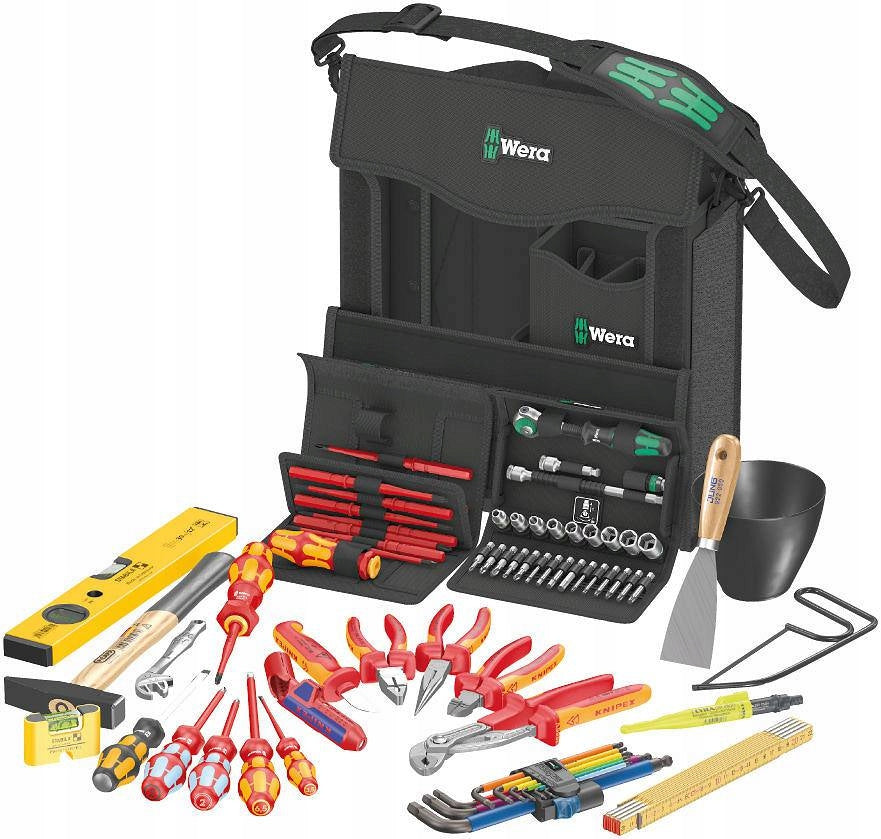 SET OF TOOLS FOR ELECTRICIANS 2GO E 1, 73CZ+BAG 05134025001 WERA