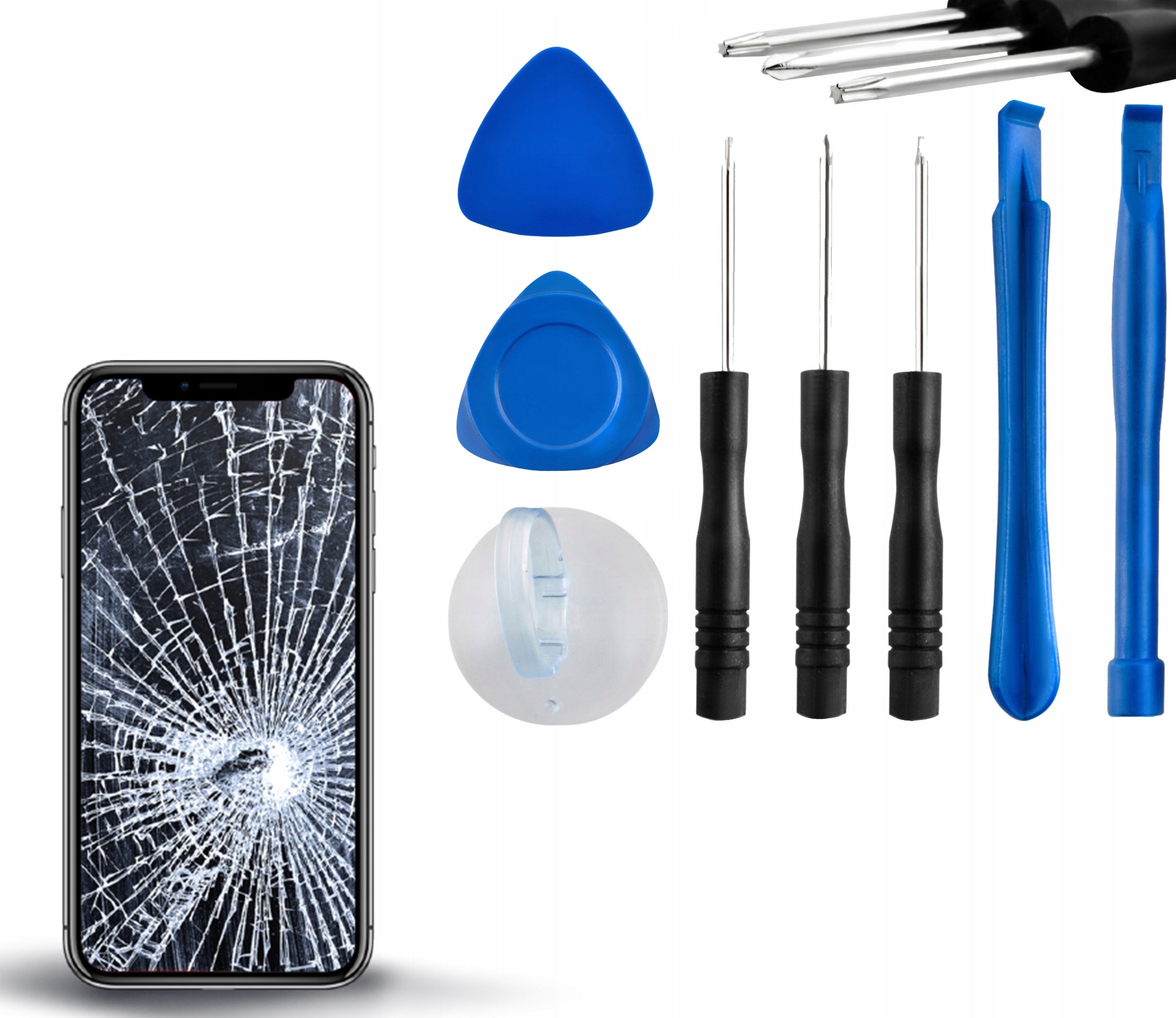 SET OF TOOLS FOR OPENING PHONES AND TABLETS