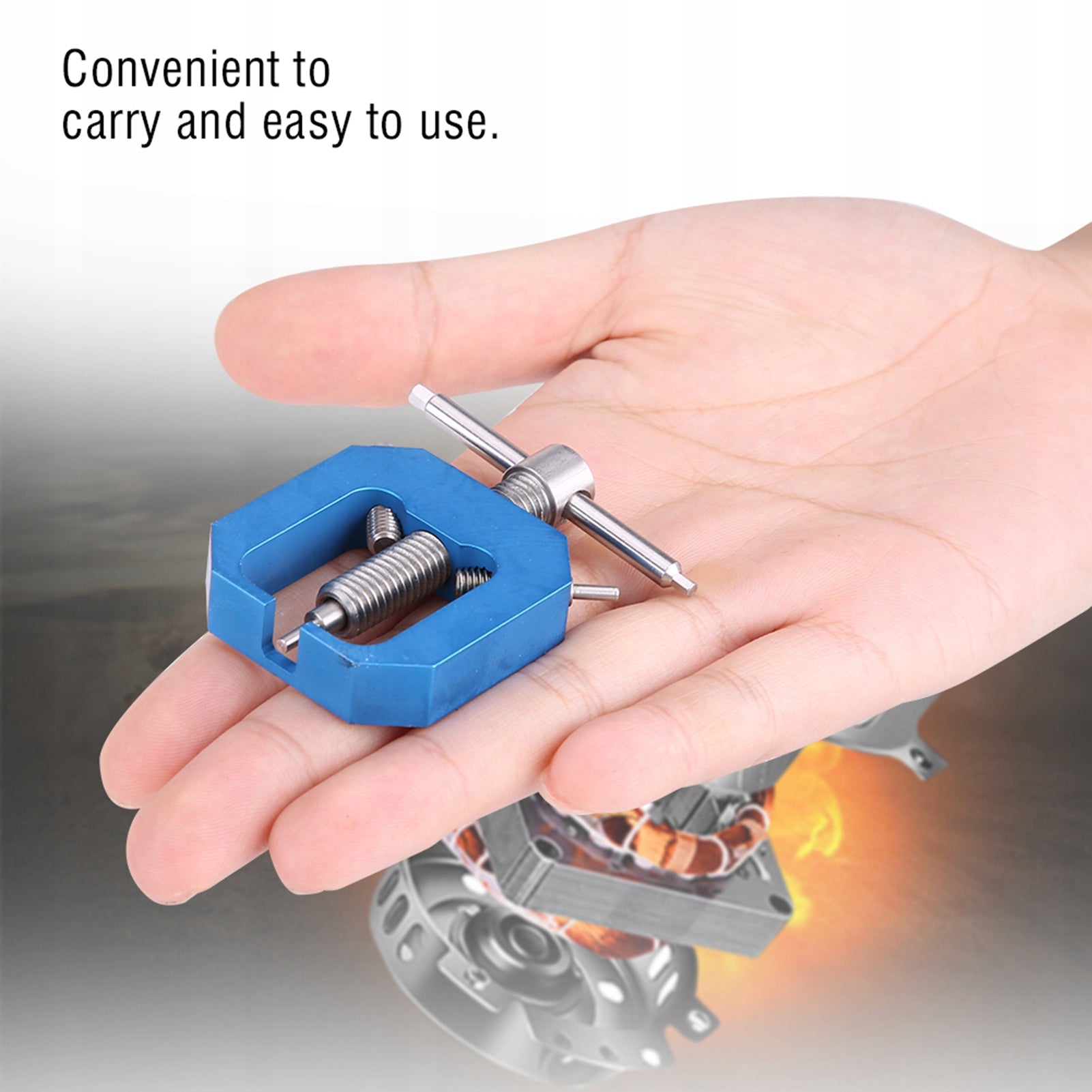 SET OF TOOLS FOR REMOVING MOTOR SPROCKET PULLER BLUE Brand no brand