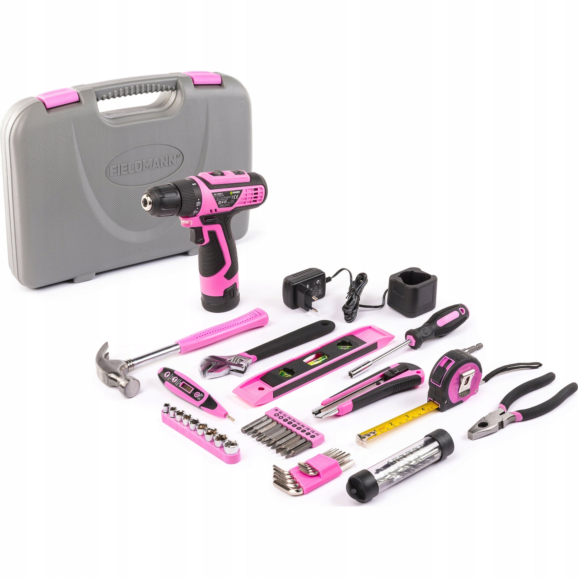 SET OF TOOLS FOR WOMEN PINK + SCREWDRIVER FIELDMANN FDG 5025 58 ELEMENT Packaging status original