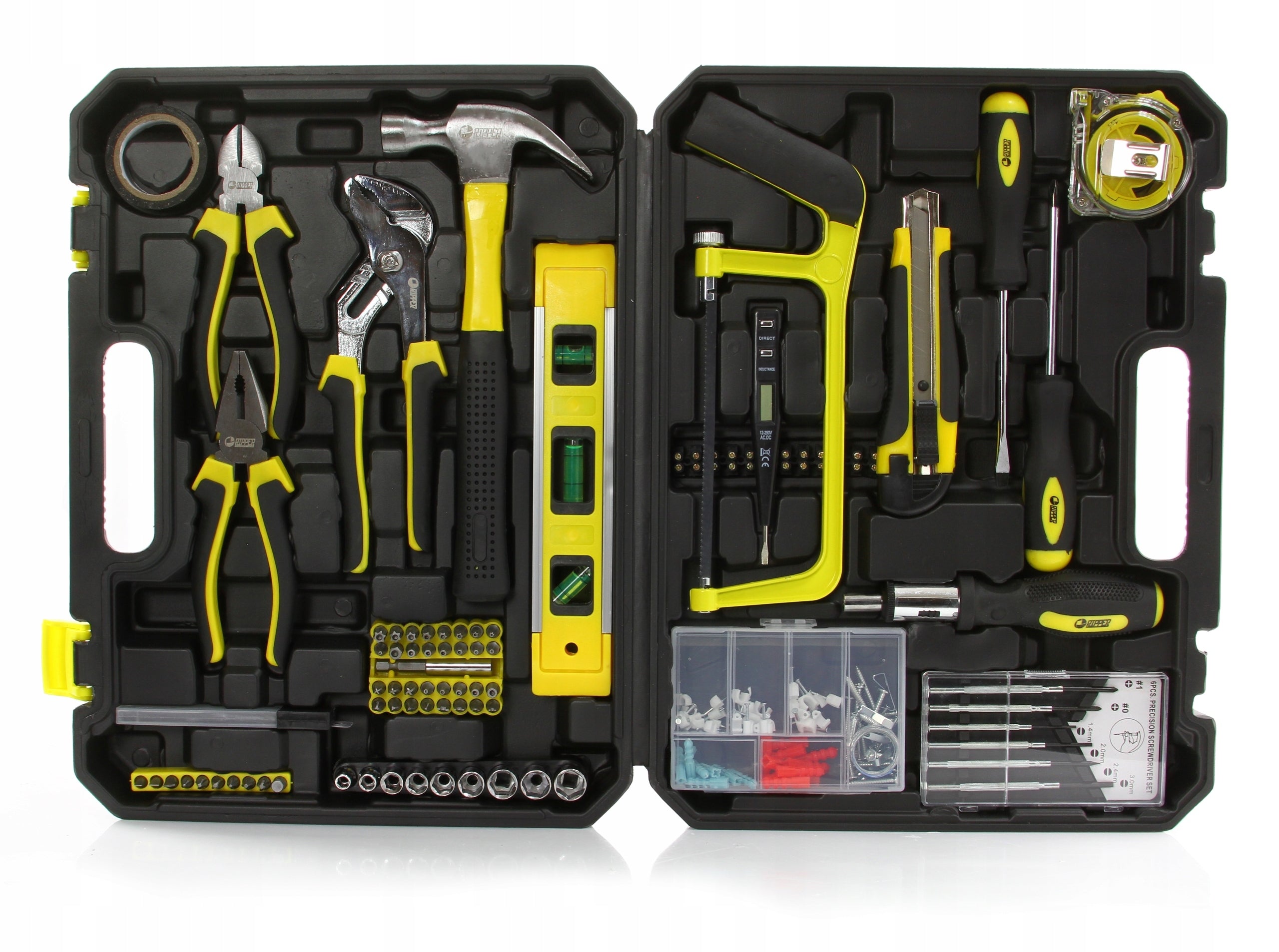 SET OF TOOLS KEYS 180 EL TOOL CASE BITS LEVEL METER Brand no brand