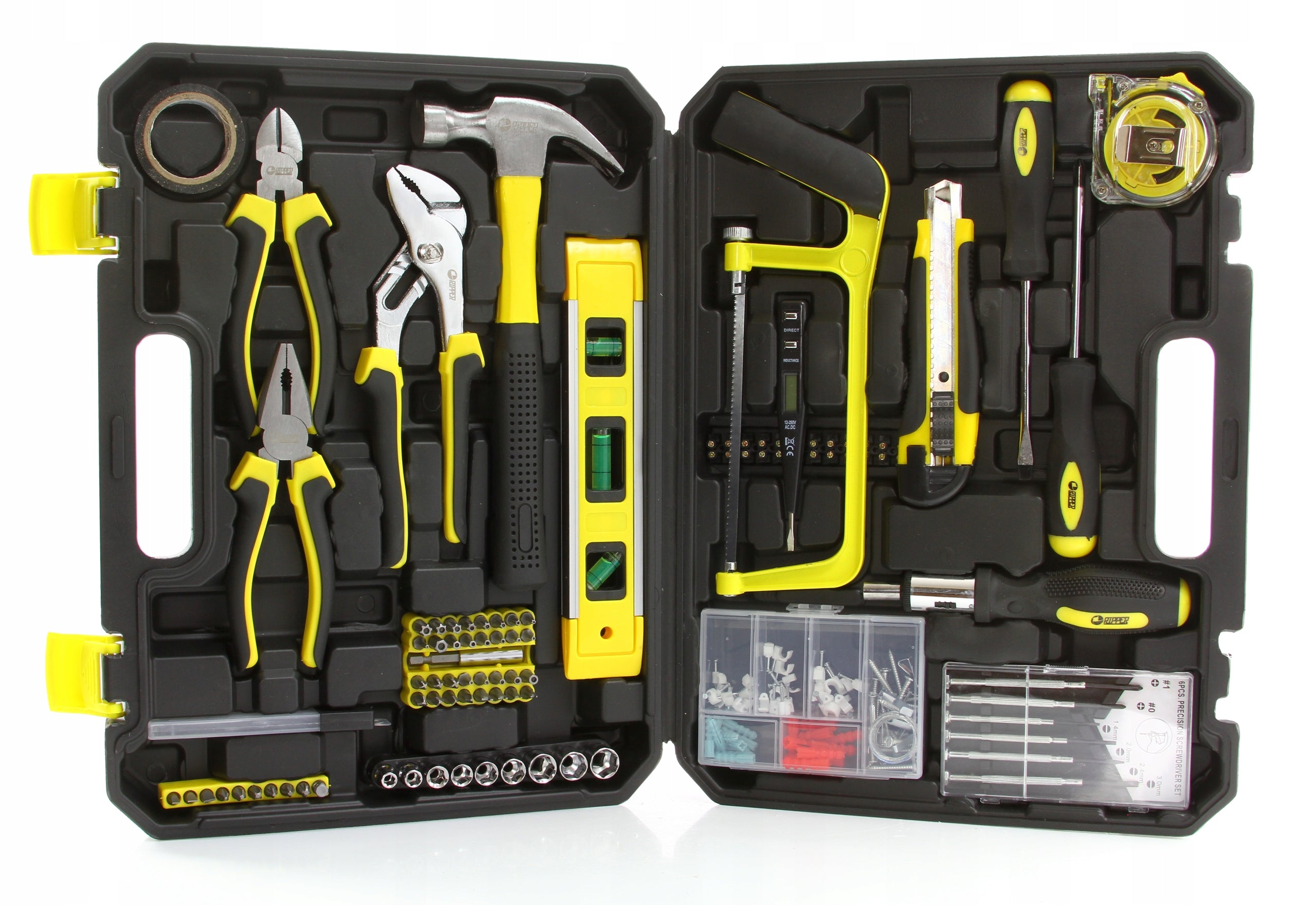 SET OF TOOLS KEYS 180 EL TOOL CASE BITS LEVEL METER Manufacturer code 534940429
