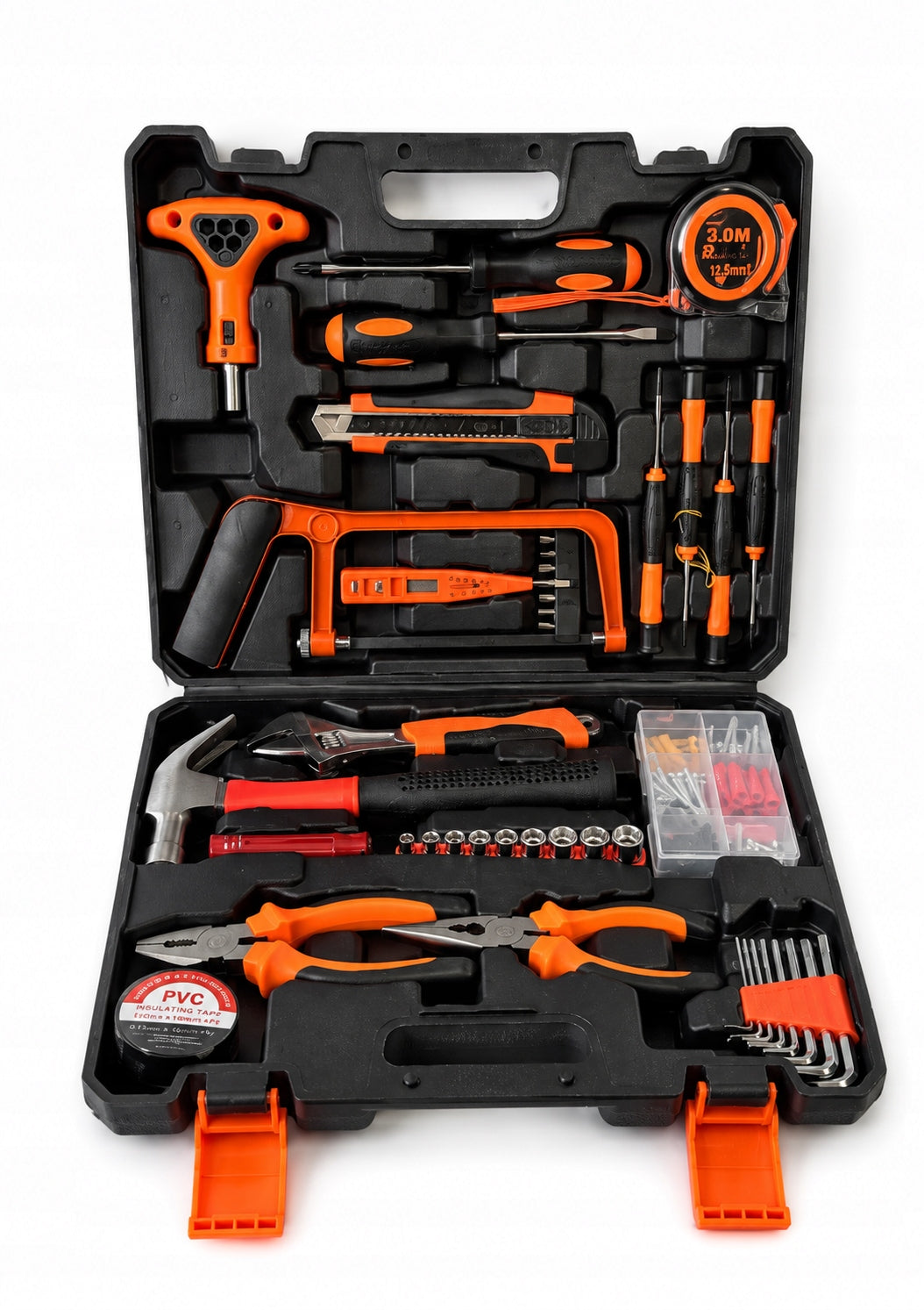 SET OF TOOLS KEYS TOOL CASE WRENCHES BITS PLIERS 109 EL. PRO Brand no brand