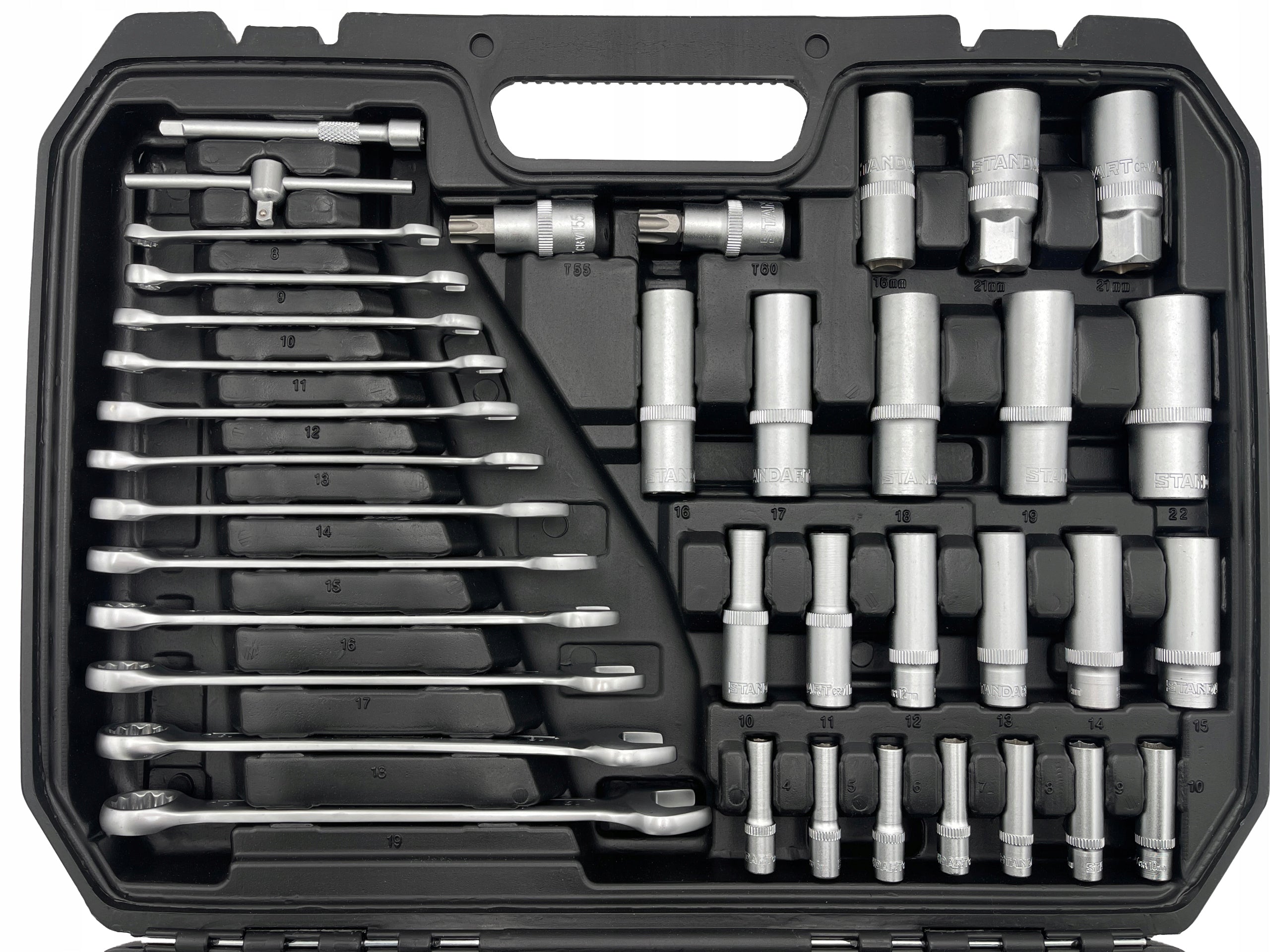SET OF TOOLS SET OF SOCKET WRENCHES 216 ELEMENTS PROFI Number of items in the set 216