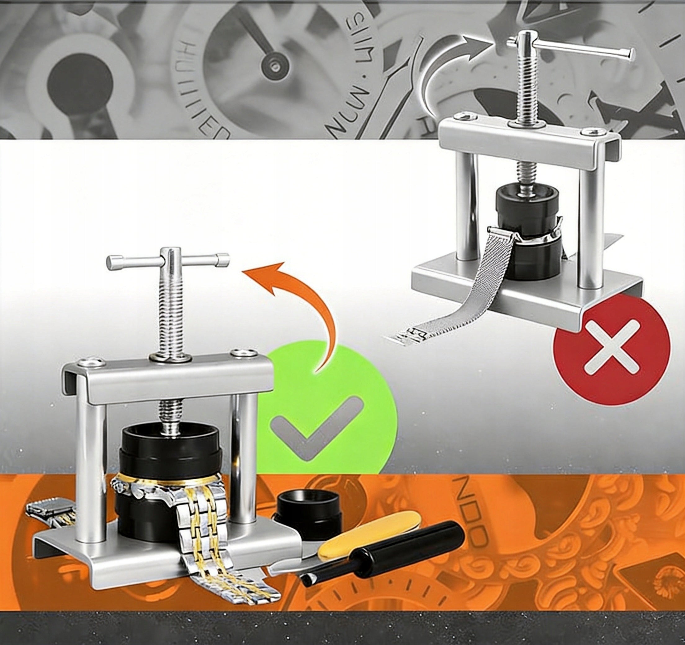 SET OF TOOLS WATCH PRESS SAFE FOR OPENING WATCH CASES Brand no brand