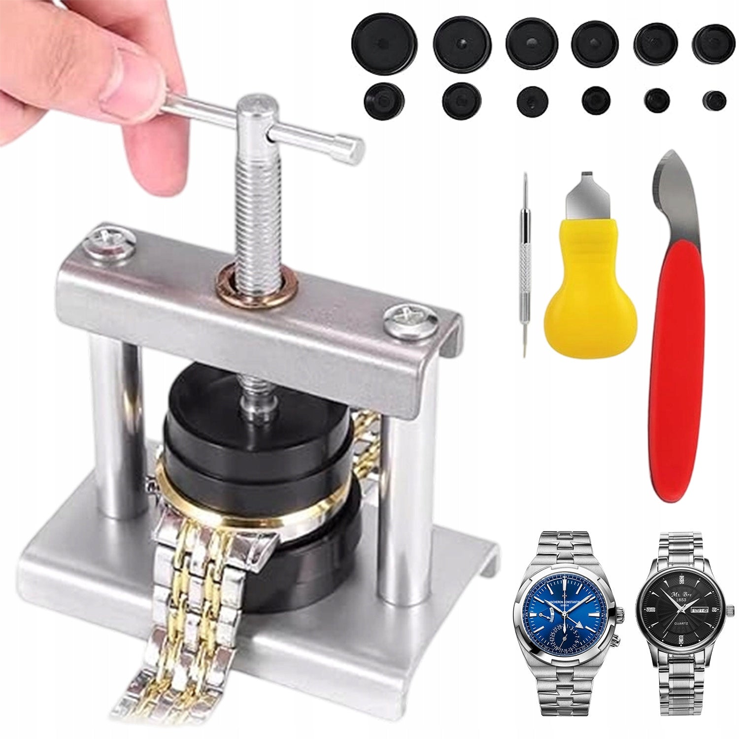 SET OF TOOLS WATCH PRESS SAFE FOR OPENING WATCH CASES