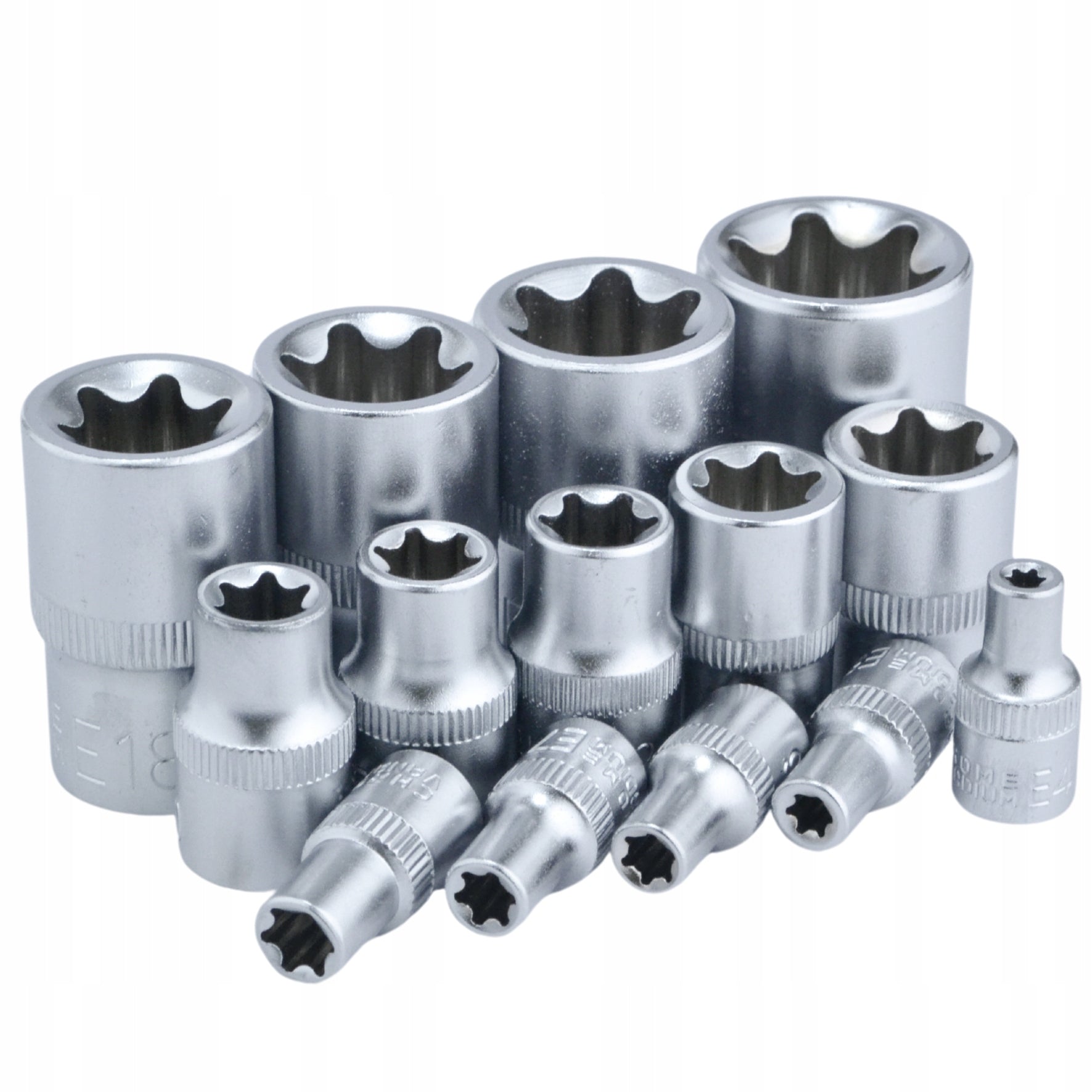 SET OF TORX SOCKET WRENCHES INTERNAL CAPS E4 - E24 14PCS TORXY Key type socket