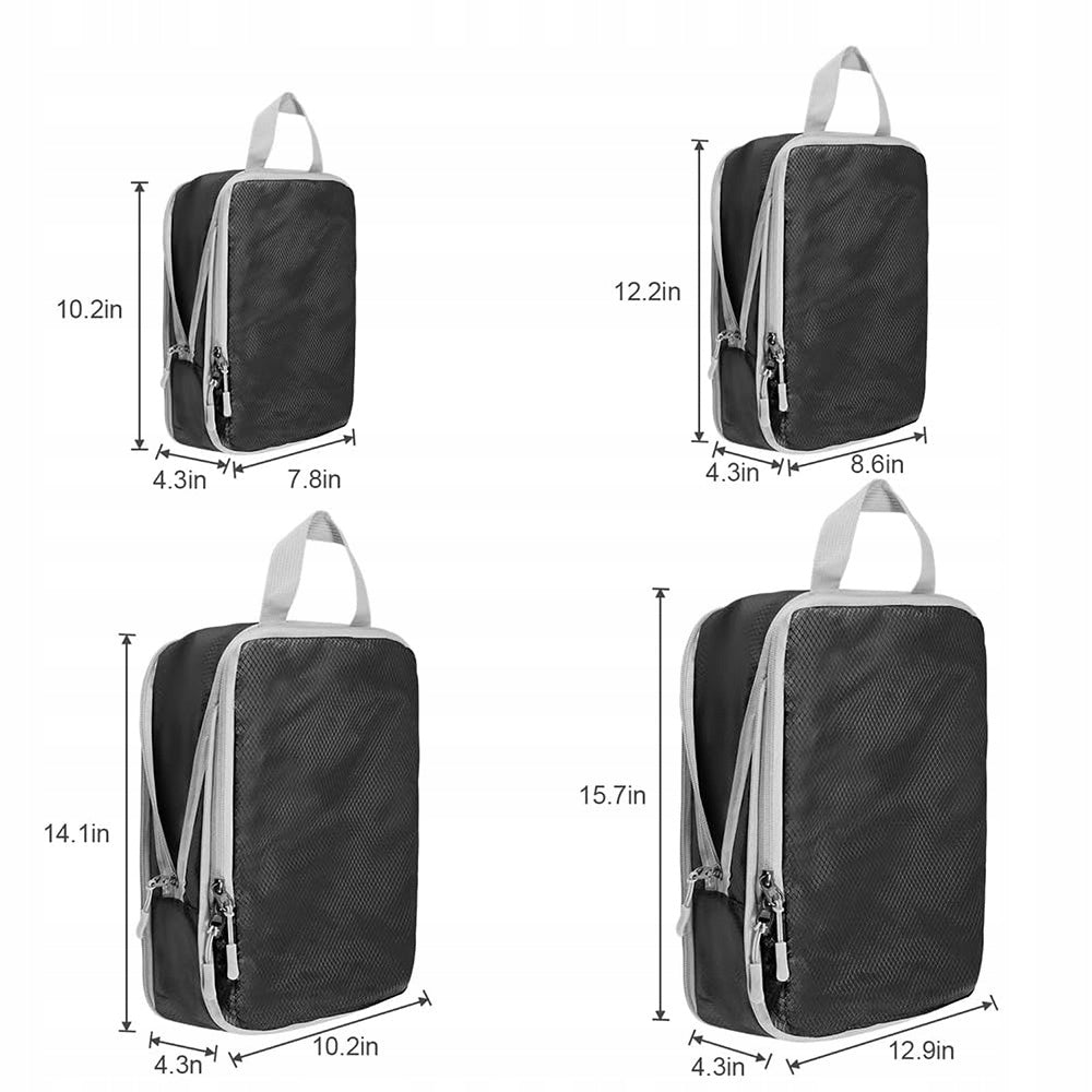 SET OF TRAVEL ORGANIZERS 4 PIECES COMPRESSION FOR CLOTHING Manufacturer code xldbdzlyam452