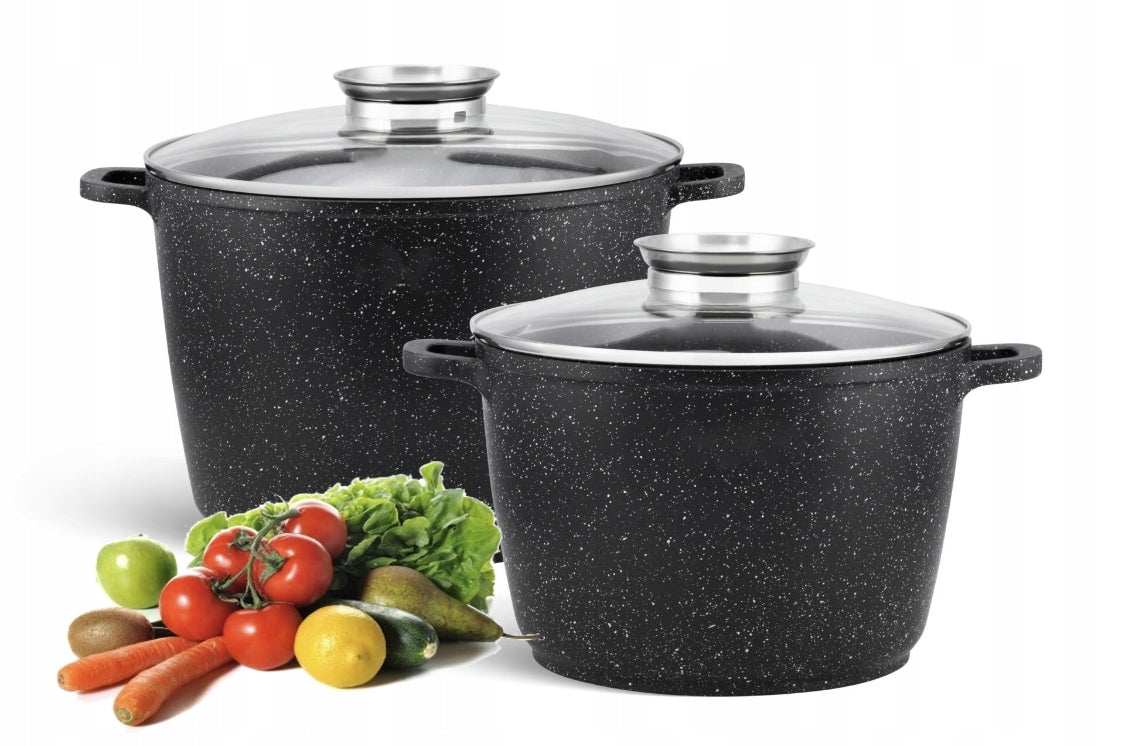 SET OF TWO HIGH POTS MARBLE COATING Gas induction EAN (GTIN) 0671339211506