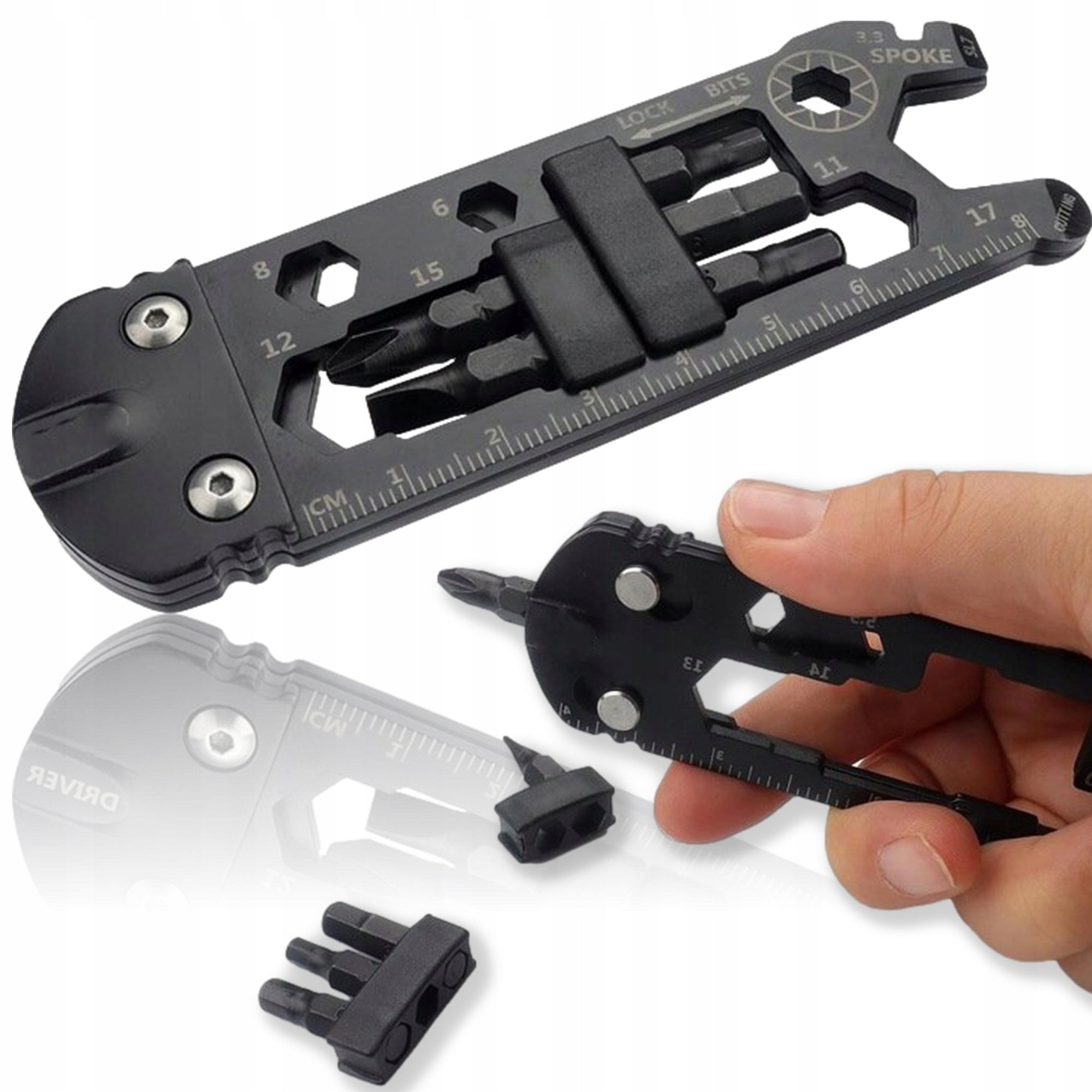 SET OF UNIVERSAL BICYCLE WRENCHES LIGHT REPAIR 24IN1 MULTIFUNCTIONAL