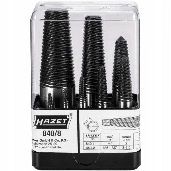 SET OF UNSCREWERS FOR BROKEN SCREWS Manufacturer code 840/8