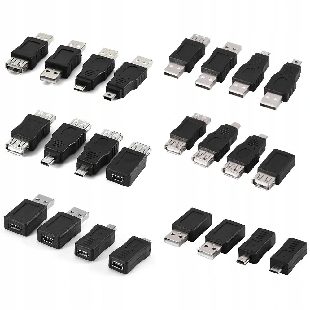 SET OF USB ADAPTERS 12PCS Packaging status original