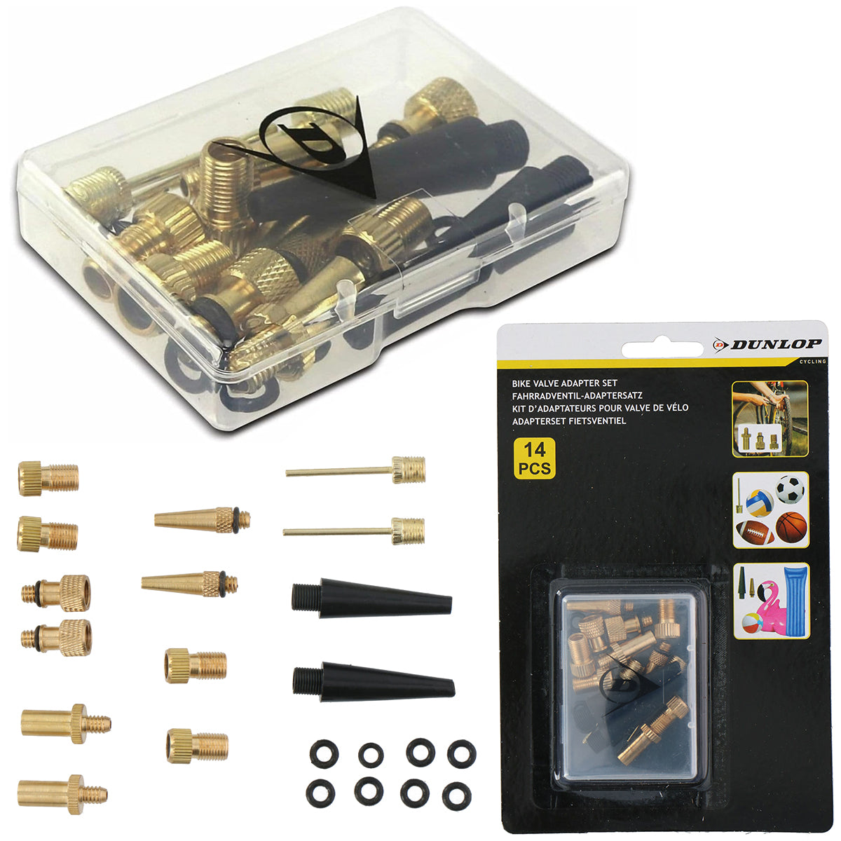 SET OF VALVE TIPS FOR PUMP 14 pcs. Dunlop