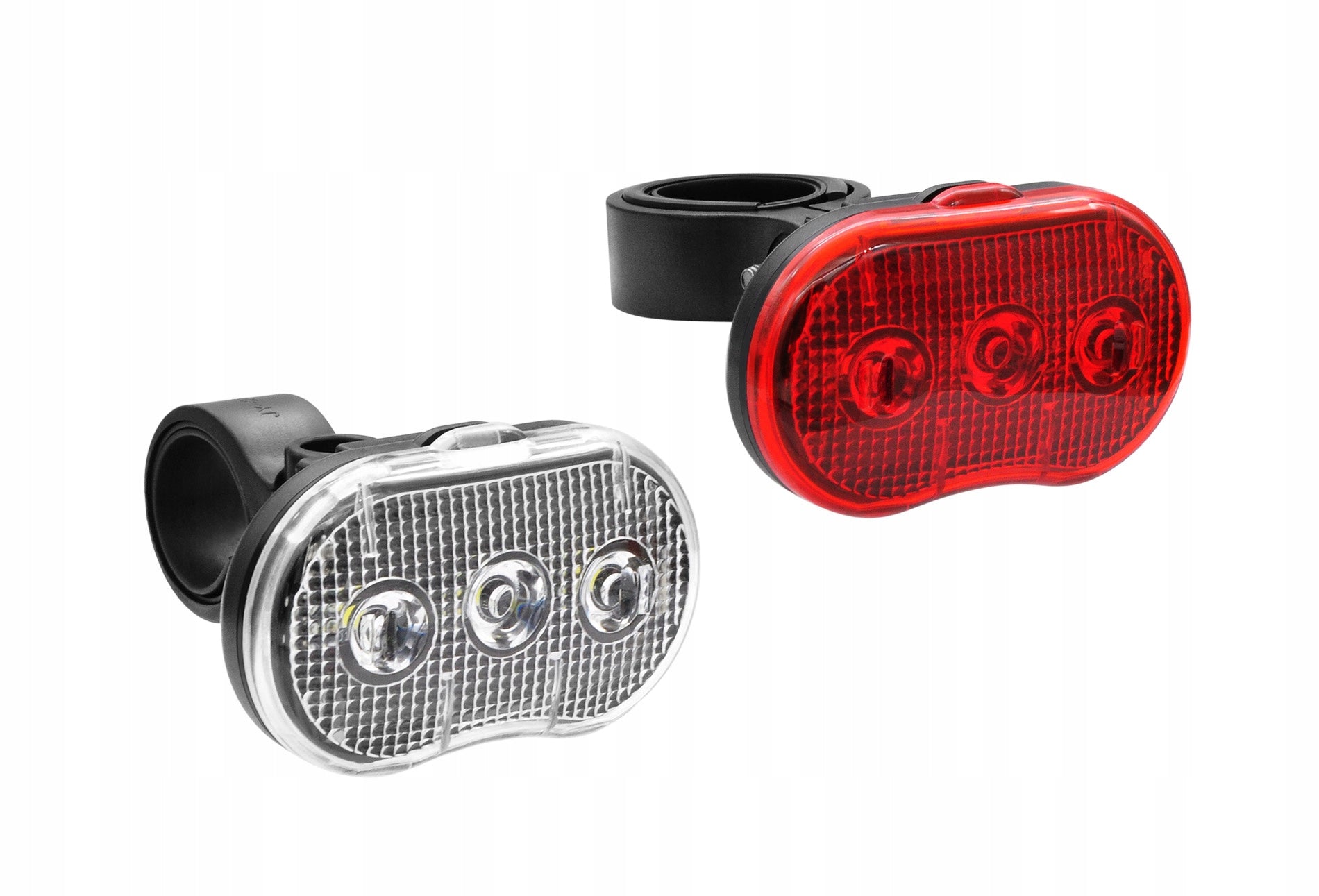 SET OF WARNING LAMPS VERSO FRONT+REAR 3 LED BATTERIES 2XAAA