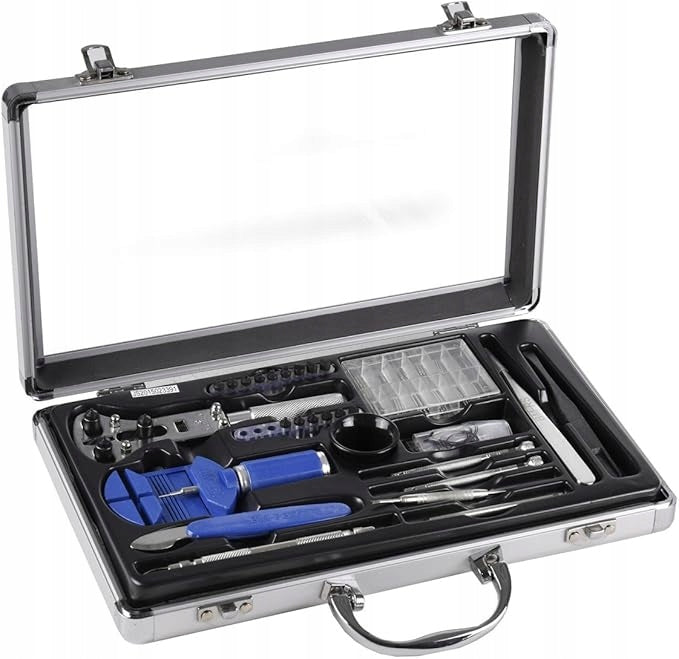 SET OF WATCHMAKING TOOLS BRÜDER MANNESMANN 19 ELEMENTS BOX