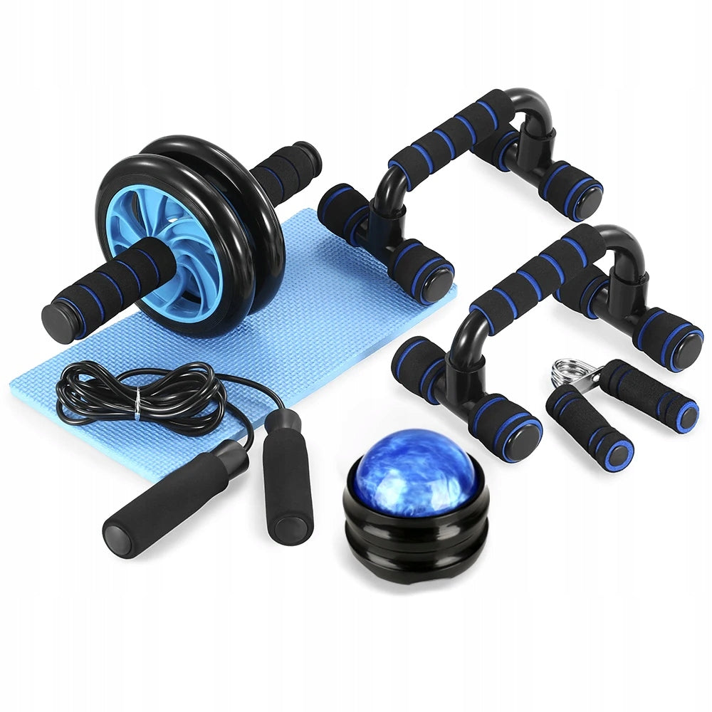 SET OF WHEEL ROLLERS WITH BAR JUMP ROPE MAT FOR EXERCISE TOMSHOO 5IN1 Brand no brand