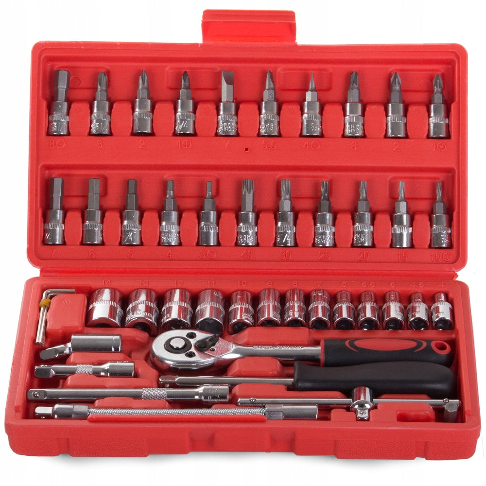 SET OF WRENCH TOOLS SCREWDRIVER WRENCHES TORX ALLEN SOCKET RATCHET 46 EL. Brand BNTrade