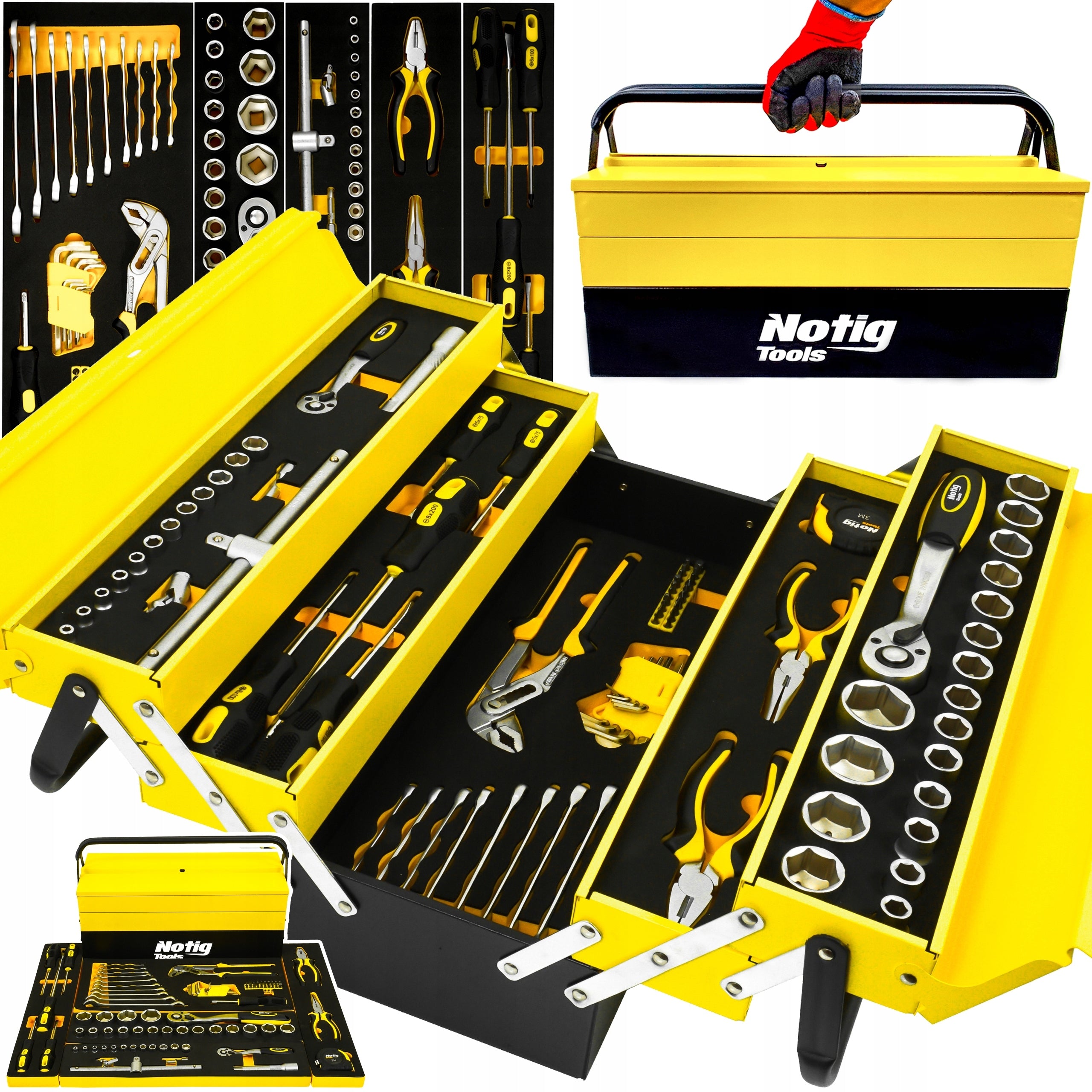 SET OF WRENCH TOOLS TOOL CASE SOCKET WRENCHES BITS SCREWDRIVERS