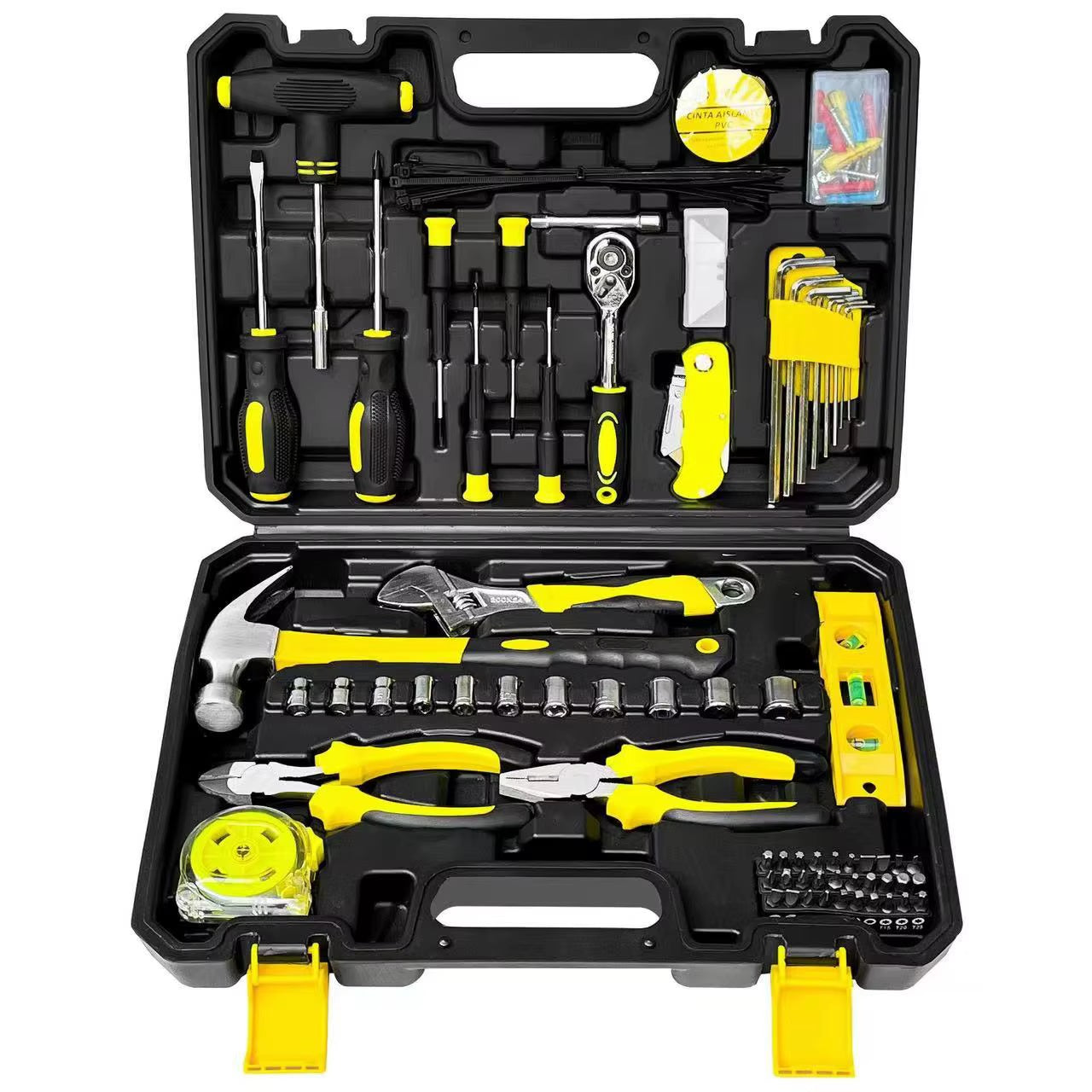 SET OF WRENCH TOOLS TOOL CASE SOCKETS BITS SCREWDRIVERS IMB 98 ELE