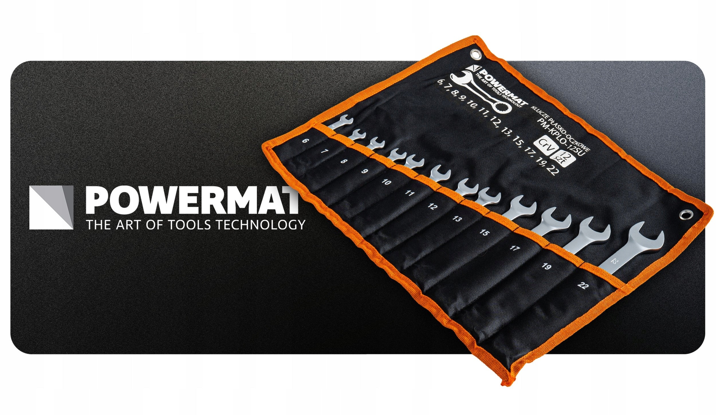 SET OF WRENCHES 12 ELEMENTS 6-22MM CrV IN CASE FOR GARAGE Packaging status original