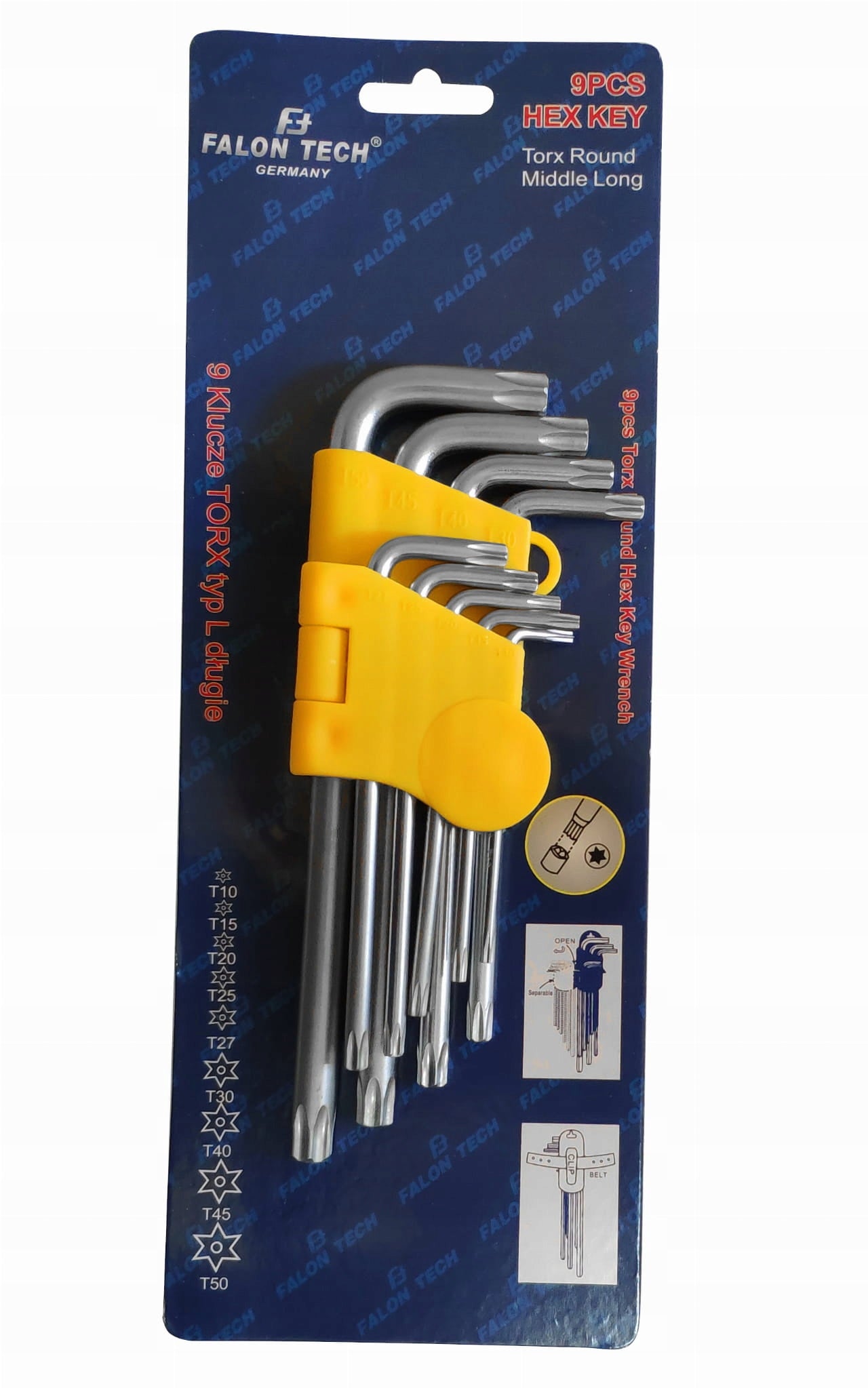 SET OF WRENCHES ALLEN WRENCHES TORX 1.5-10mm CRV 9 ELEMENTS EAN (GTIN) 5907580158242