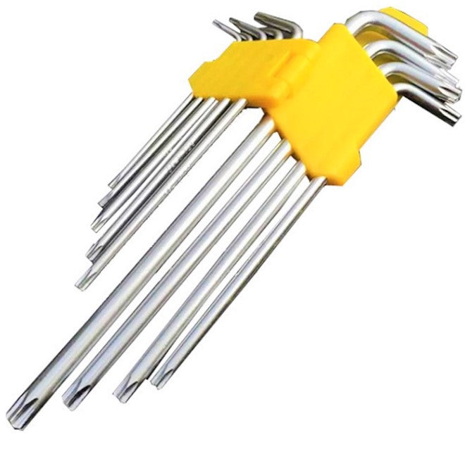 SET OF WRENCHES ALLEN WRENCHES TORX 1.5-10mm CRV 9 ELEMENTS