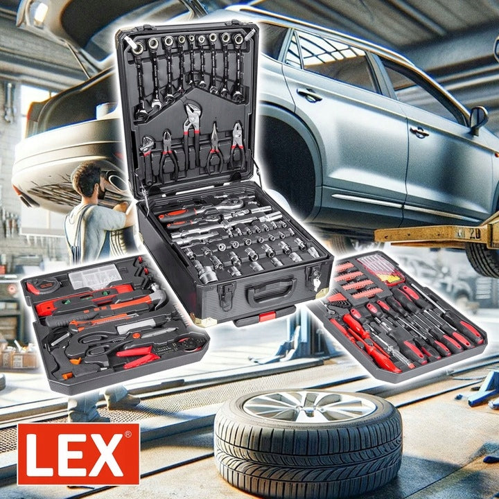 SET OF WRENCHES CAP BIT TOOL CASE SUPER LARGE SET XL Number of items in the set 186
