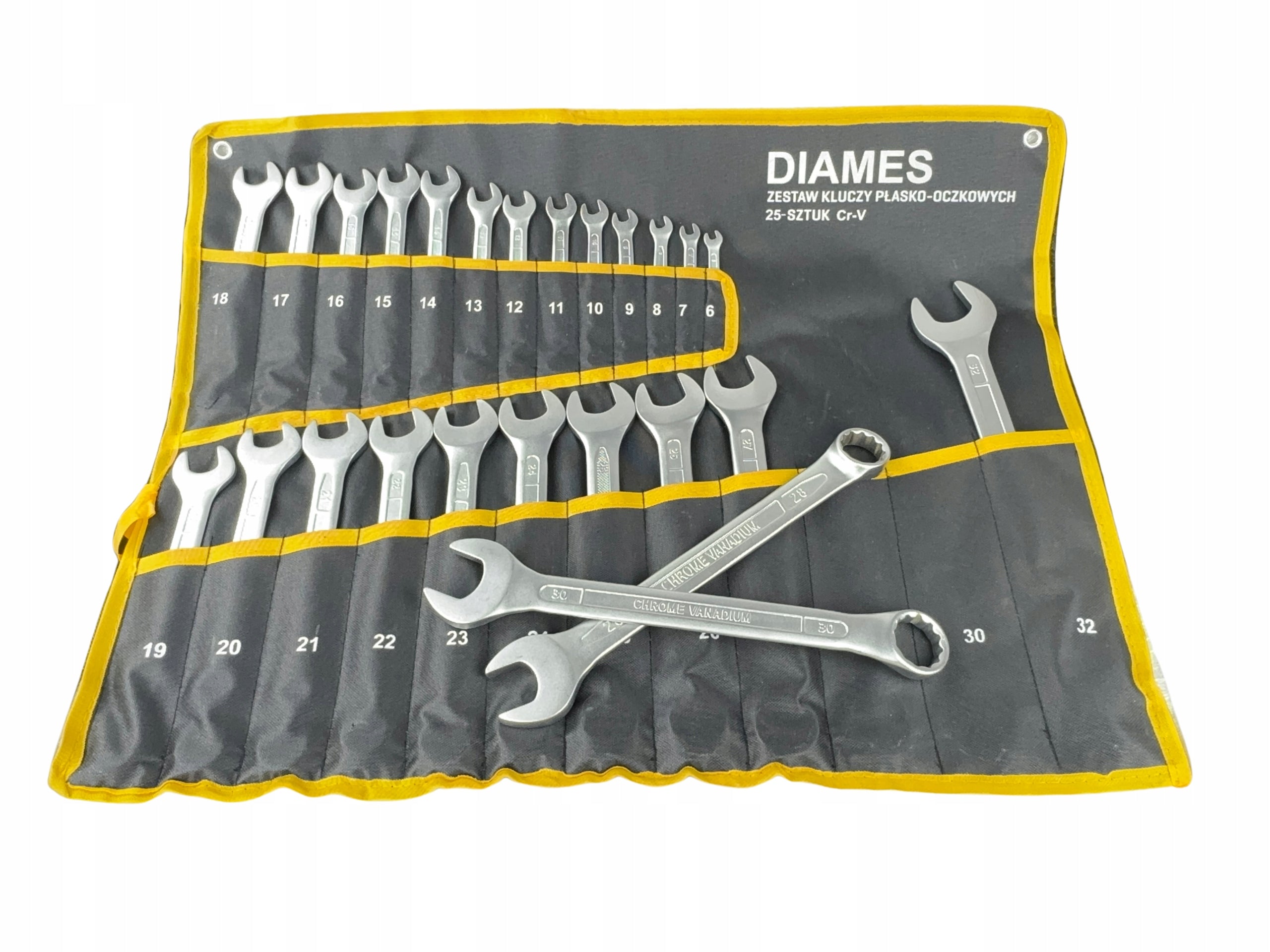 SET OF WRENCHES MIX DIN CR-V 25 PCS 6 - 32 MM SHEET EAN (GTIN) 5904139409886