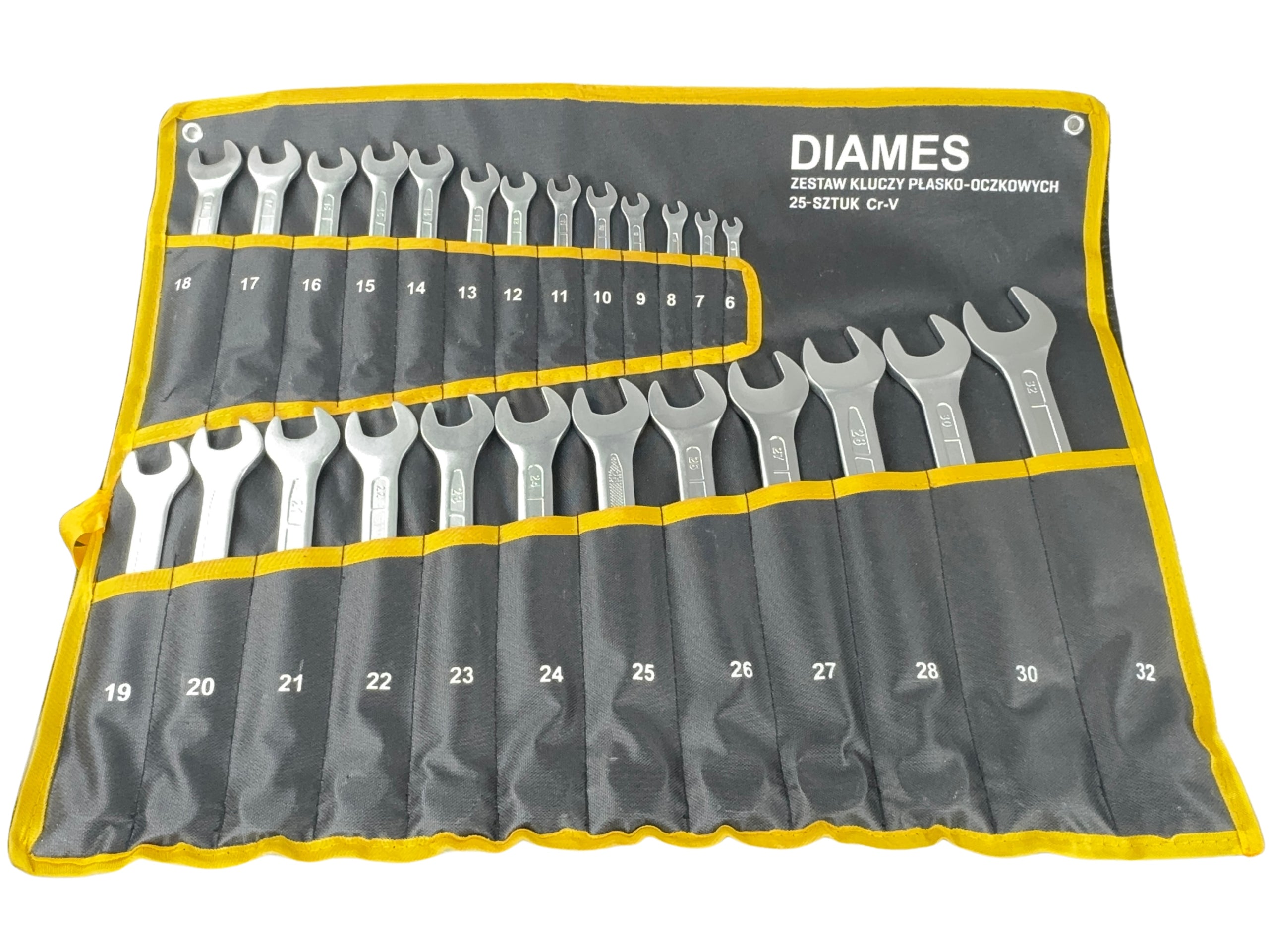 SET OF WRENCHES MIX DIN CR-V 25 PCS 6 - 32 MM SHEET