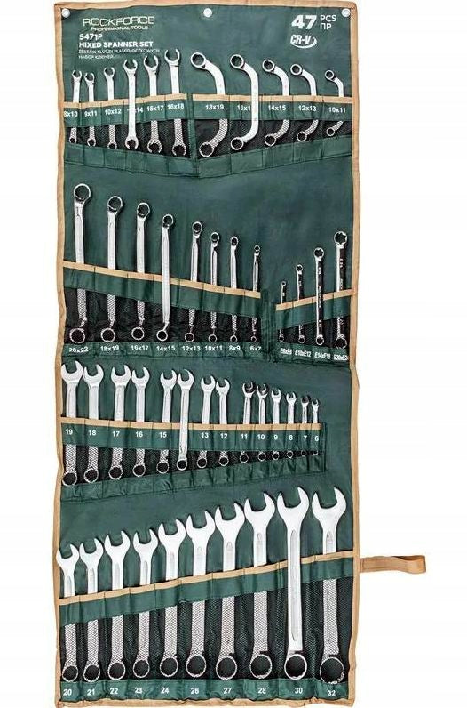 SET OF WRENCHES MIX FLAT EYELET 6-32mm TORX ,TYPE C CRV 47 PCS 63252