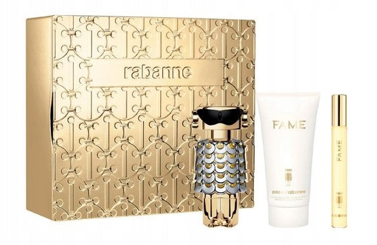 SET PACO RABANNE FAME EDP 50ml + 10ml travel + body lotion 75ml