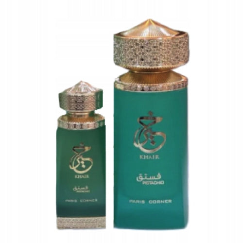 SET PARIS CORNER KHAIR PISTACHIO 100ML EDP 25ML UNISEX PERFUMED OIL Brand Paris Corner