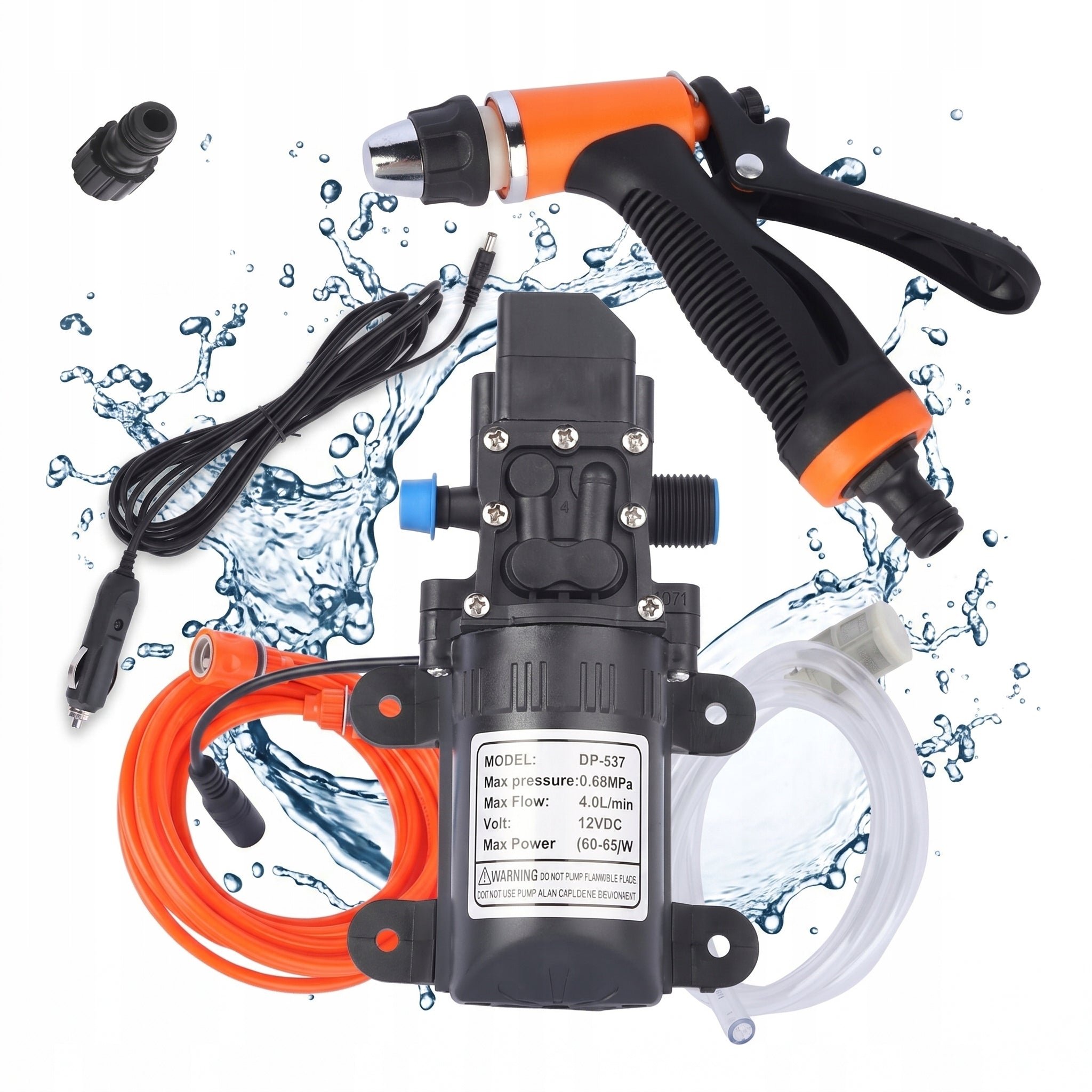 SET PRESSURE WASHER WATER PUMP SELF-PRIMING 12V 100W